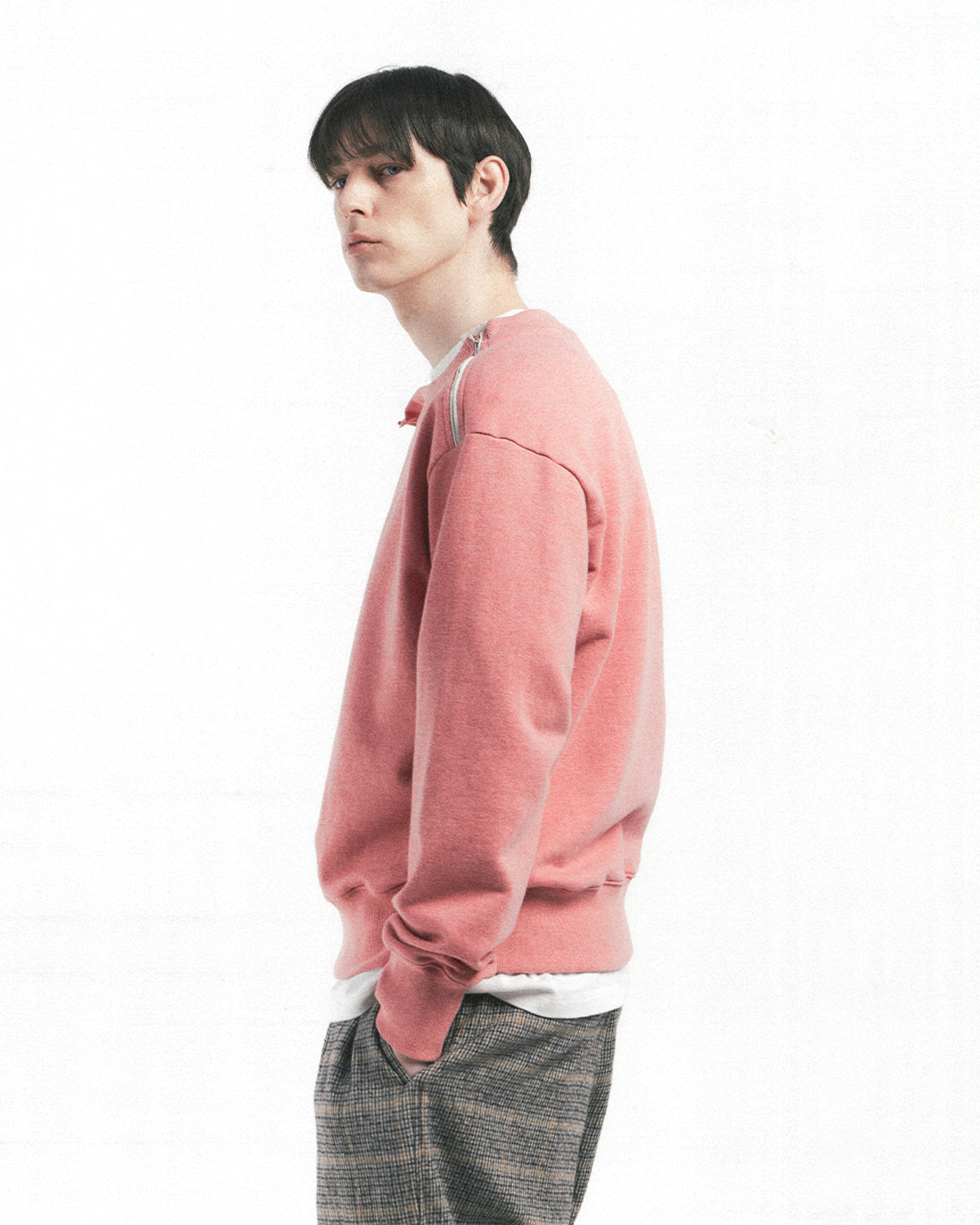 Eastlogue - Army Double Zip Sweat Shirts (Salmon) product image 3 | TRAB K-Fashion Australia
