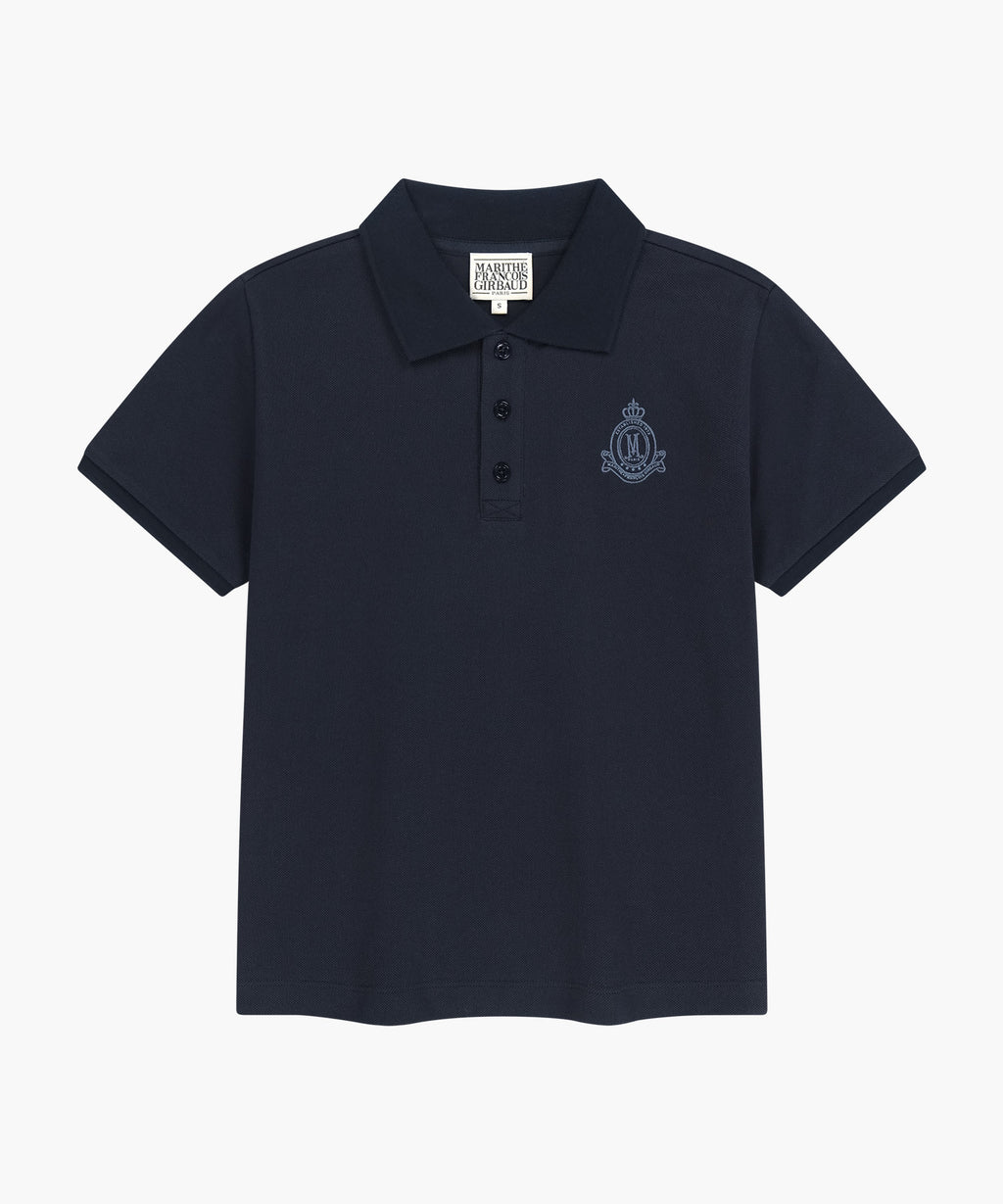 Marithe & Francois Girbaud - Emblem Pk Collar Tee (Navy) product image 6 | TRAB K-Fashion Australia