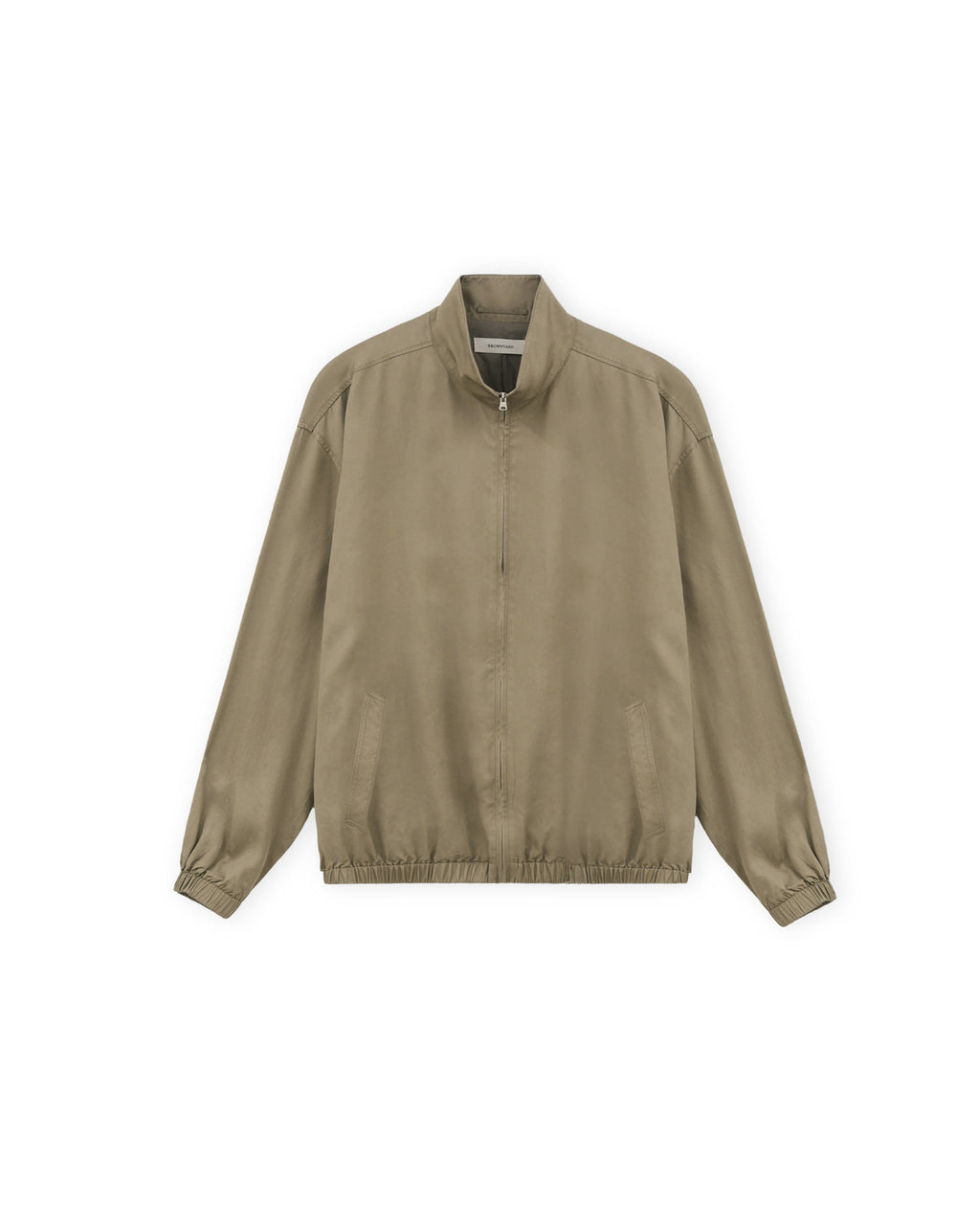 Brownyard - Washed Cupro Stand Collar Blouson (Dark Beige) product image 7 | TRAB K-Fashion Australia