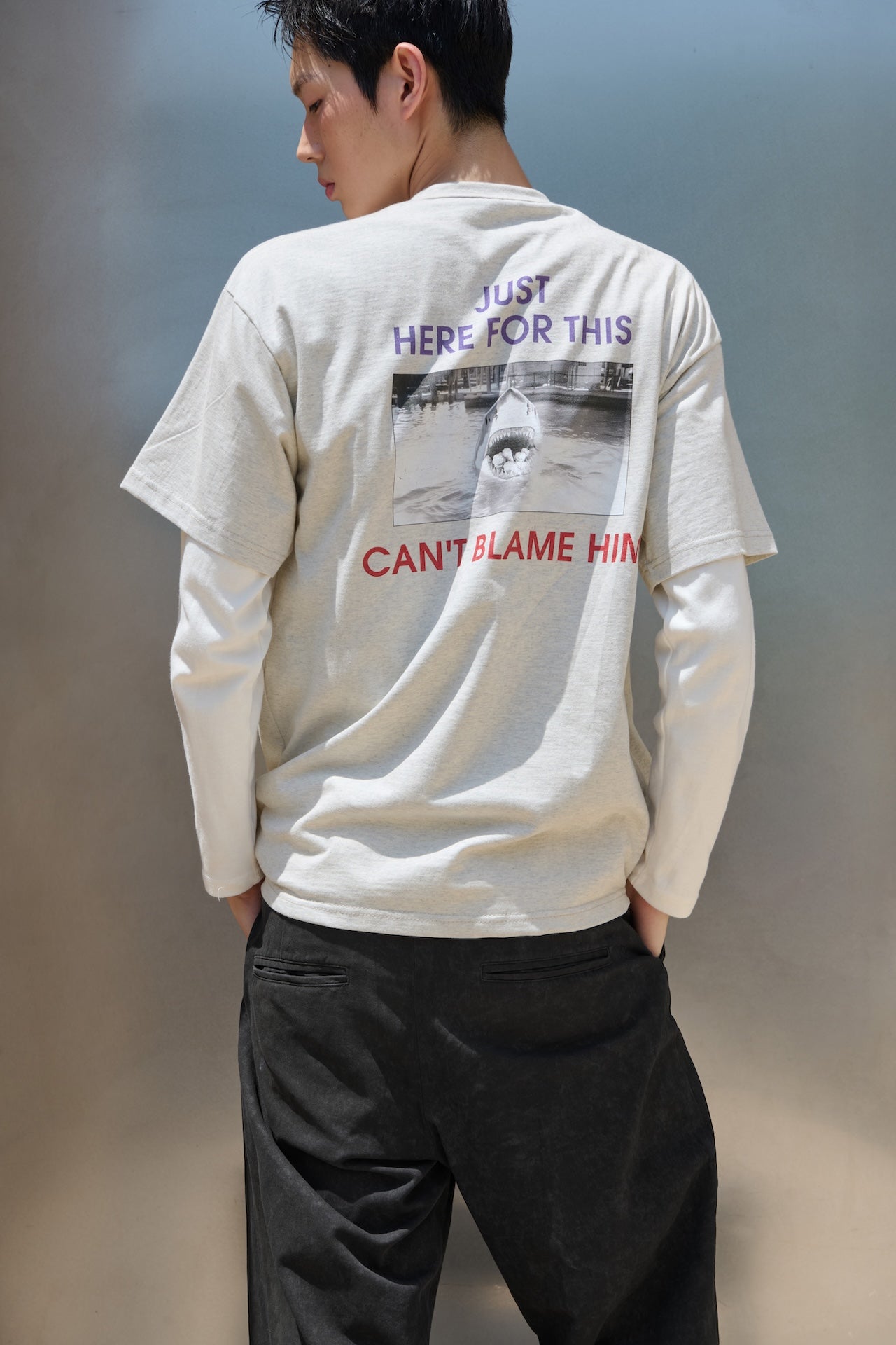 STU - Icecream T-shirt (Melange Grey) product image 7 | TRAB K-Fashion Australia