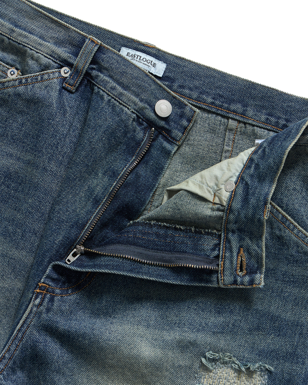 Eastlogue - Damaged Carpenter Pants (Vintage Indigo) product image 7 | TRAB K-Fashion Australia