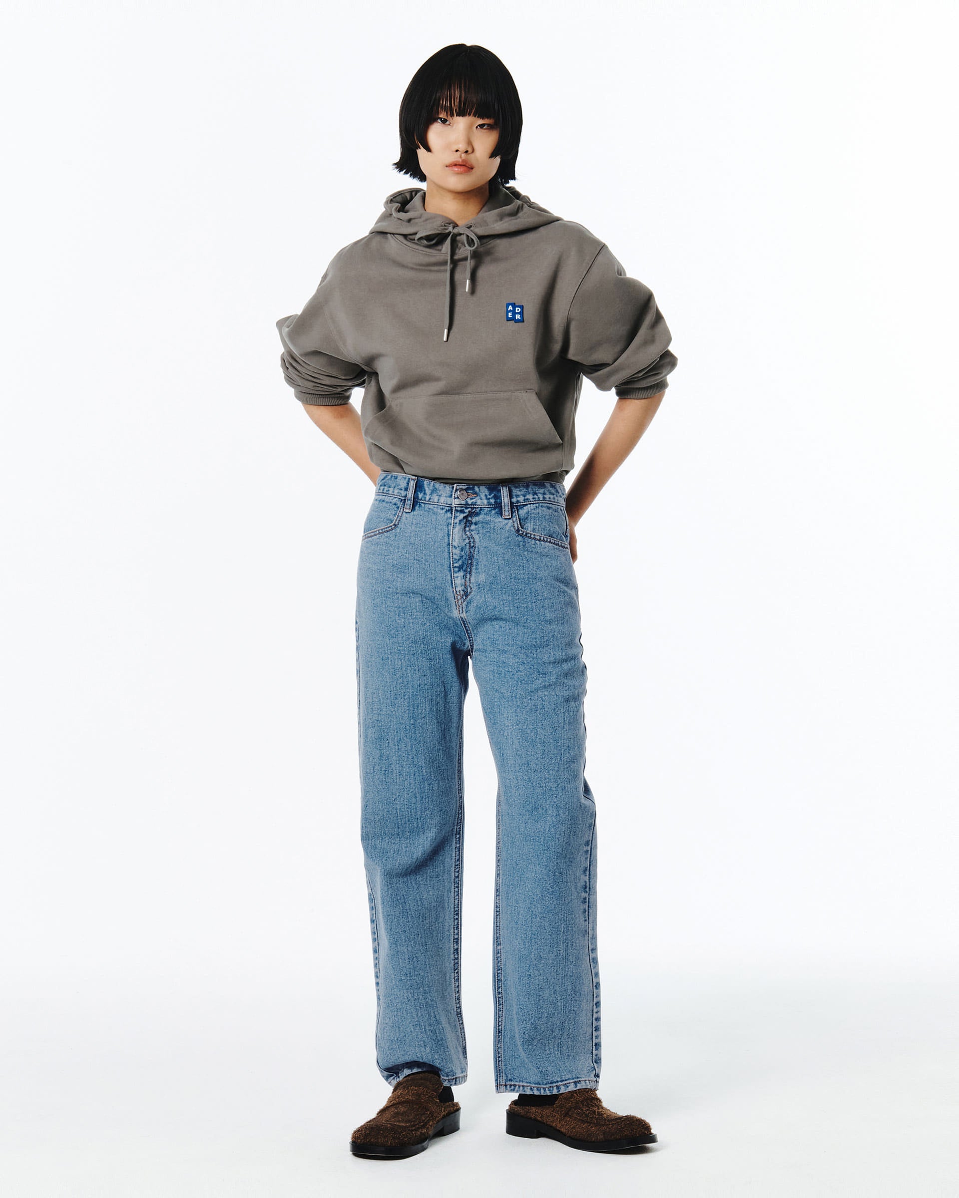 Ader Error - Sig; BL Tag hoodie 01 (Charcoal) product image 1 | TRAB K-Fashion Australia