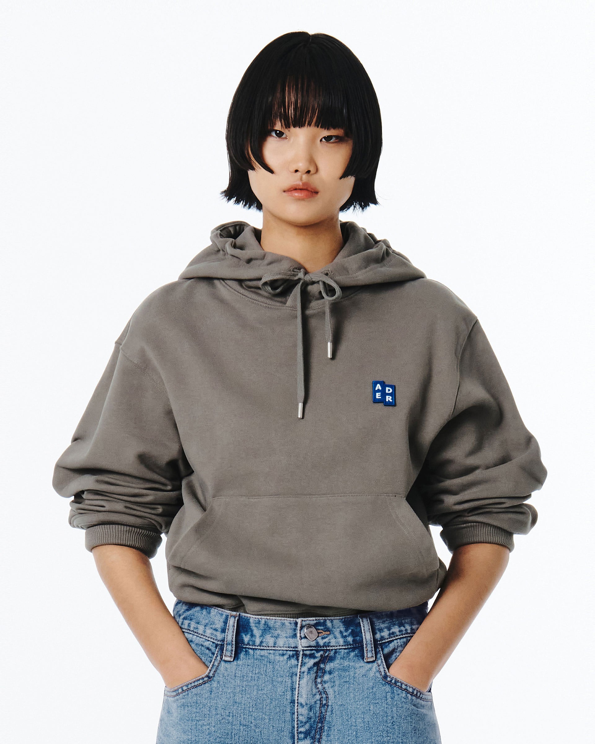 Ader Error - Sig; BL Tag hoodie 01 (Charcoal) product image 2 | TRAB K-Fashion Australia