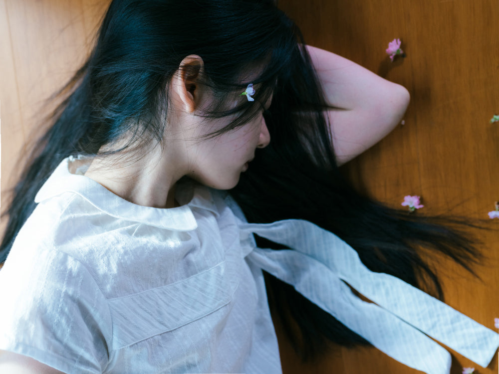 Coyseio - Bow Blouse (White) product image 2 | TRAB K-Fashion Australia