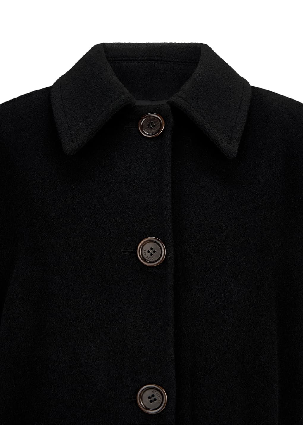 Amomento - single breasted maxi long coat (Black) product image 9 | TRAB K-Fashion Australia