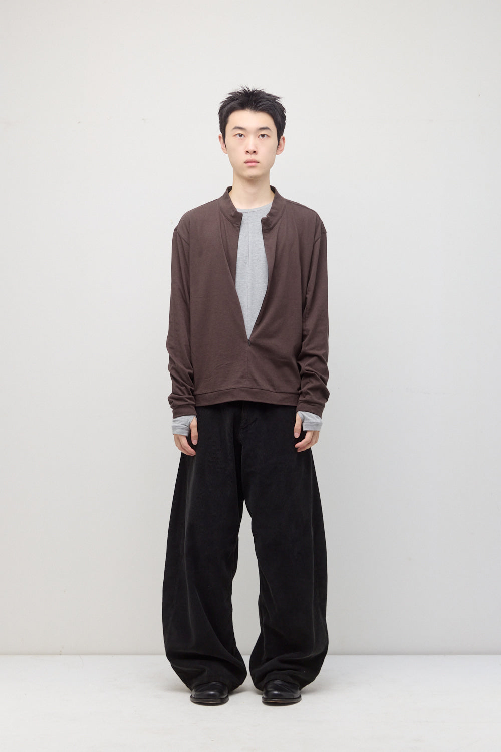 Hatchingroom - Wide Curve Pants Corduroy (Aged Black) product image 3 | TRAB K-Fashion Australia