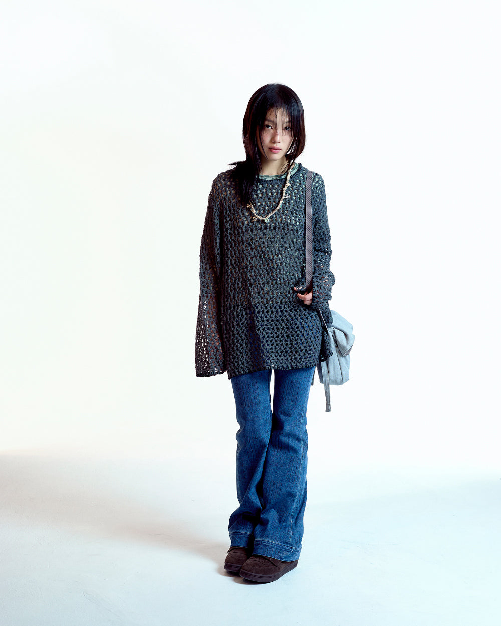 Coyseio - Vintage Bootcut Denim Pants (Blue) product image 4 | TRAB K-Fashion Australia