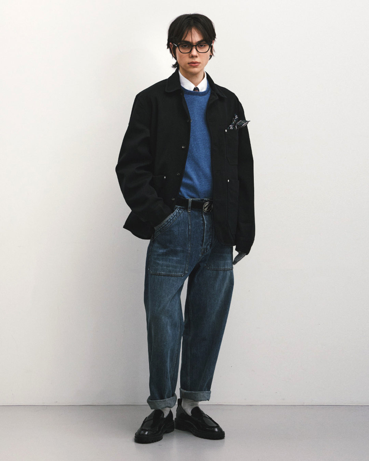 Eastlogue - Wanderer Chore Jacket (Black Twill) product image 4 | TRAB K-Fashion Australia