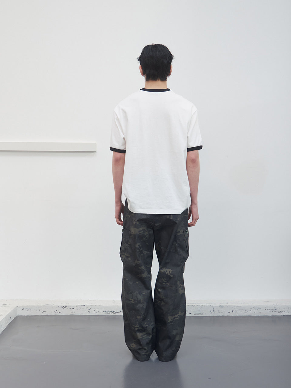 Kijun - Kewt Ringer Tee (Off-White) product image 5 | TRAB K-Fashion Australia