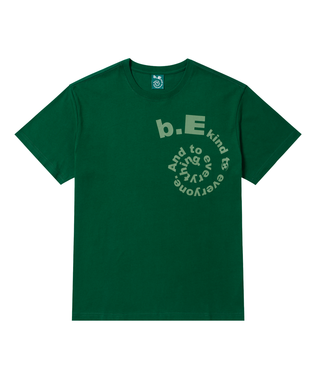 San San Gear - San San X B.E Swirl T-Shirt (Green) product image 2 | TRAB K-Fashion Australia
