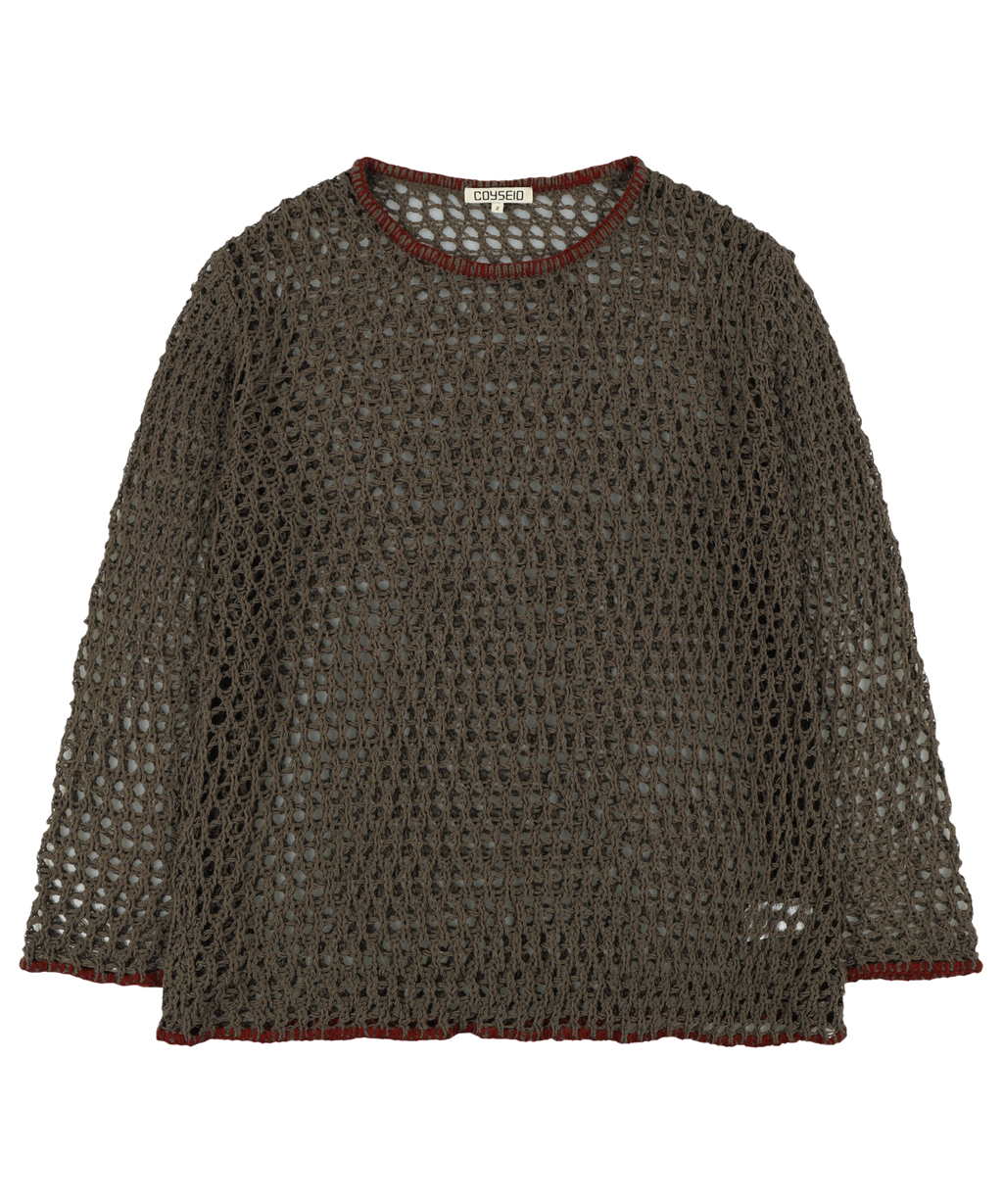 Coyseio - Hole Knit (Brown) product image 1 | TRAB K-Fashion Australia