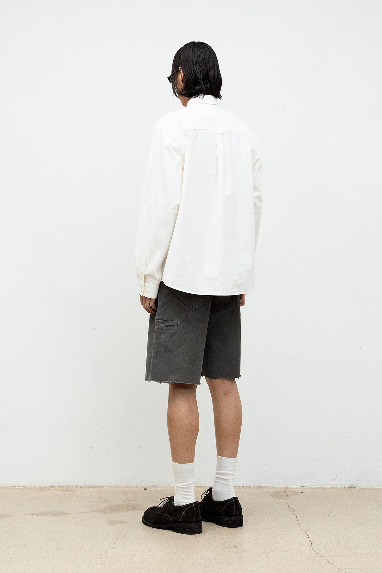 Coor - Over Dyed Bermuda Double Knee Pants (Washed Khaki) product image 4 | TRAB K-Fashion Australia