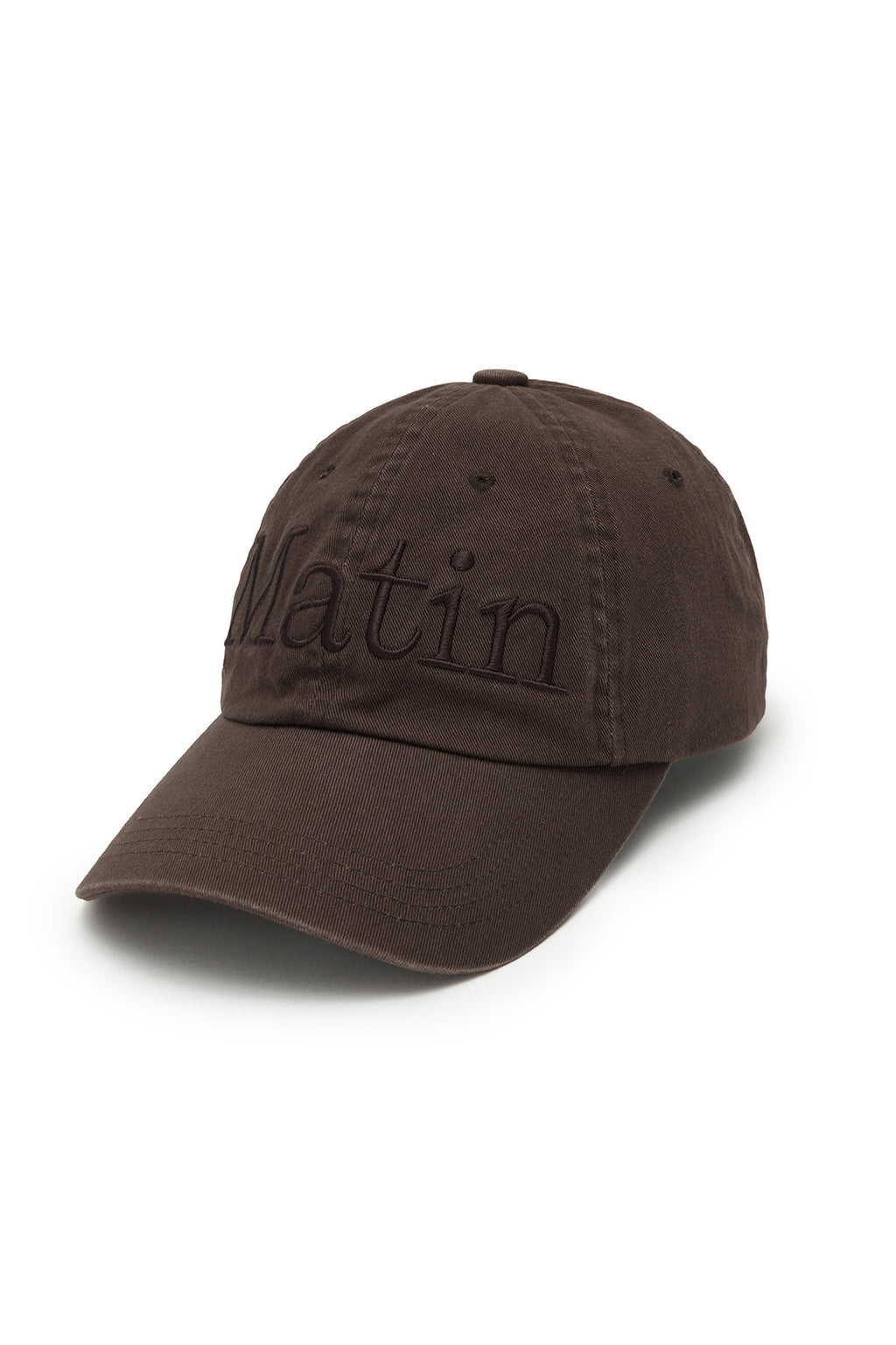 Matin Kim - Matin Logo Washed Ball Cap (Brown) product image 5 | TRAB K-Fashion Australia