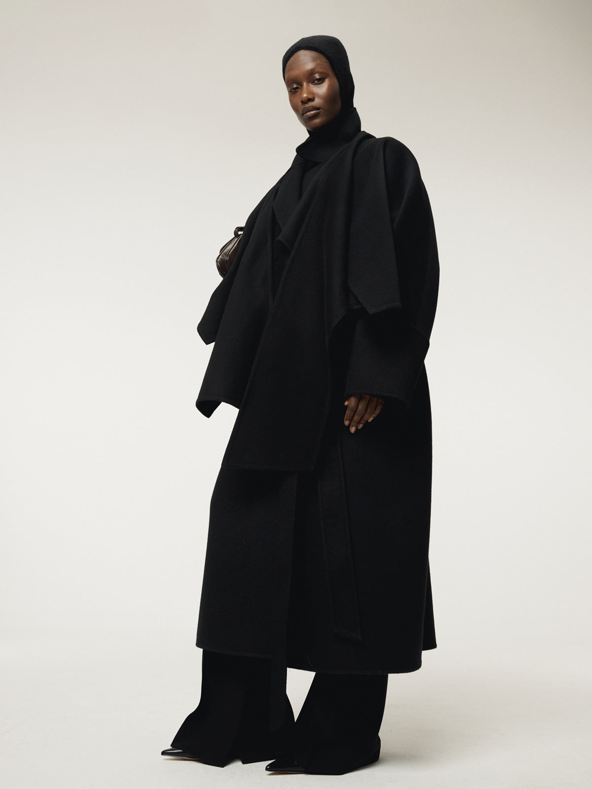 Recto - Classic Belted Handmade Coat (Black) product image 5 | TRAB K-Fashion Australia