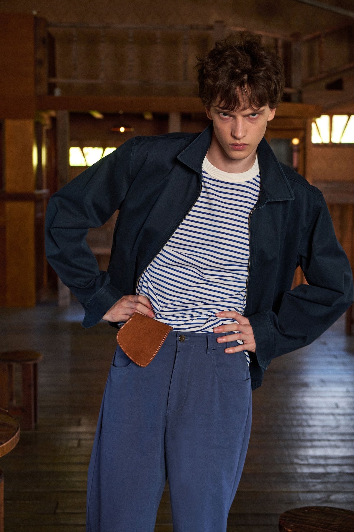 STU - Curved Cuff Jacket (Navy) product image 11 | TRAB K-Fashion Australia