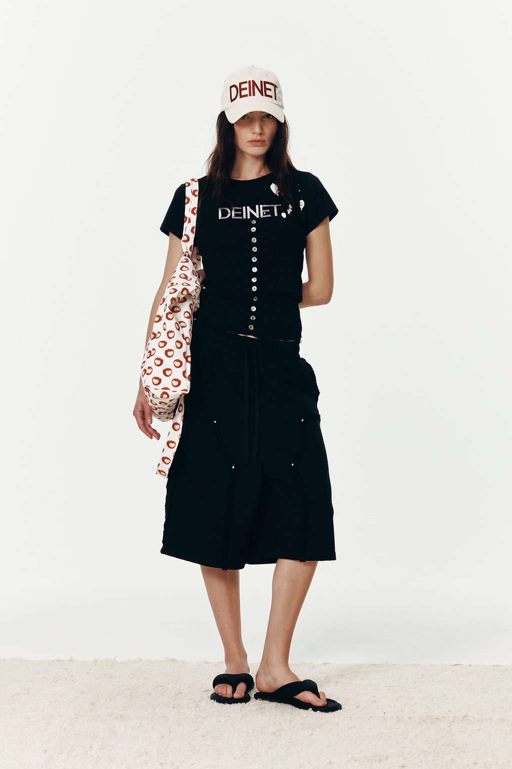 Deinet - Deinet Button Point Top (Black) product image 6 | TRAB K-Fashion Australia