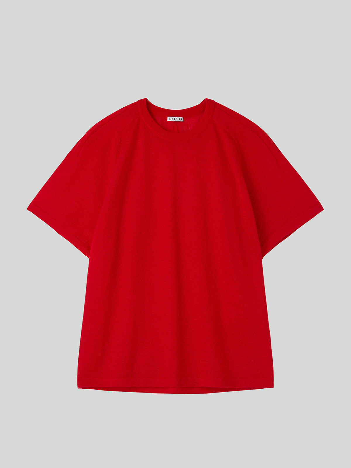 Recto - Rc Sheer Short Sleeve Knit Top (Scarlet Red) product image 6 | TRAB K-Fashion Australia
