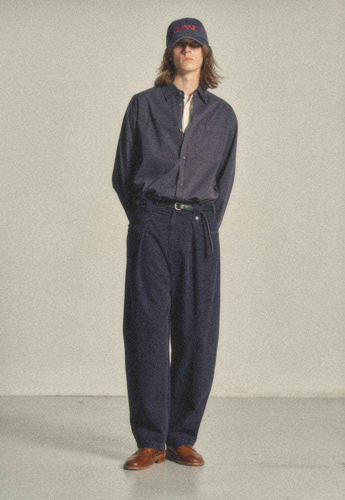 Art if acts - Pocket On Tuck Pants (Dark Navy) product image 3 | TRAB K-Fashion Australia