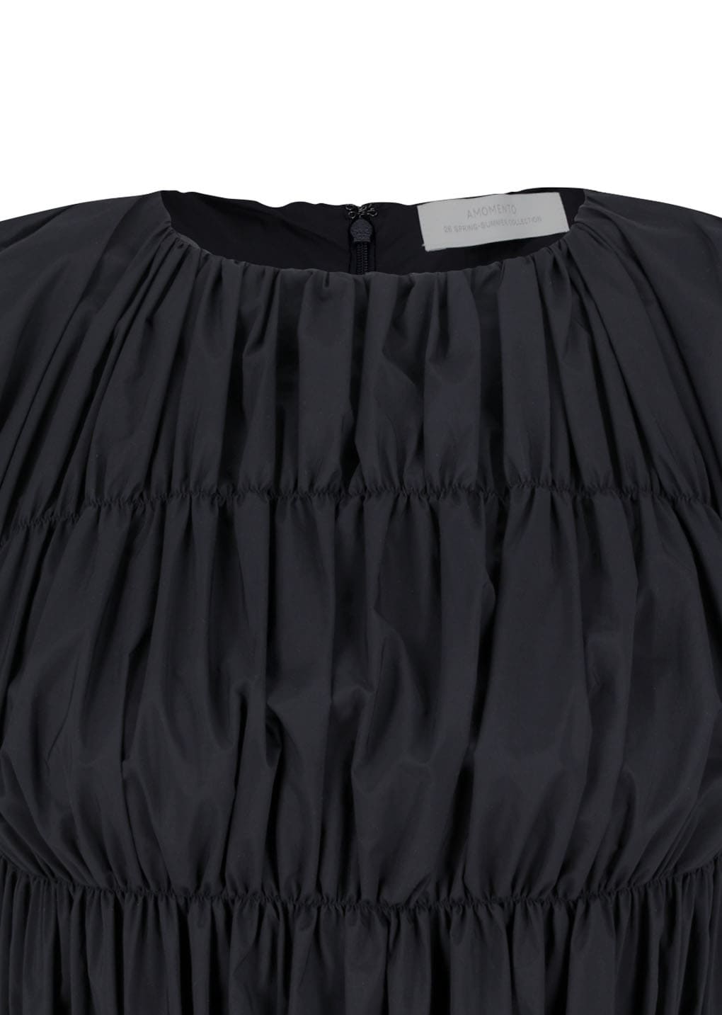 Amomento - Nylon Shirring Dress (Charcoal) product image 7 | TRAB K-Fashion Australia