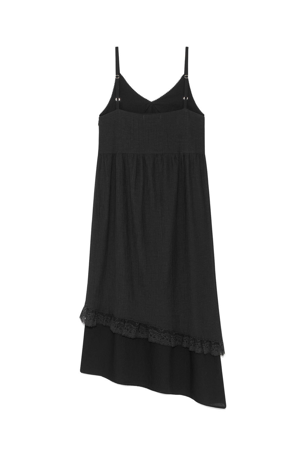 Deinet - [yoon Soap X Deinet] Lace Shirred Dress (Black) product image 2 | TRAB K-Fashion Australia