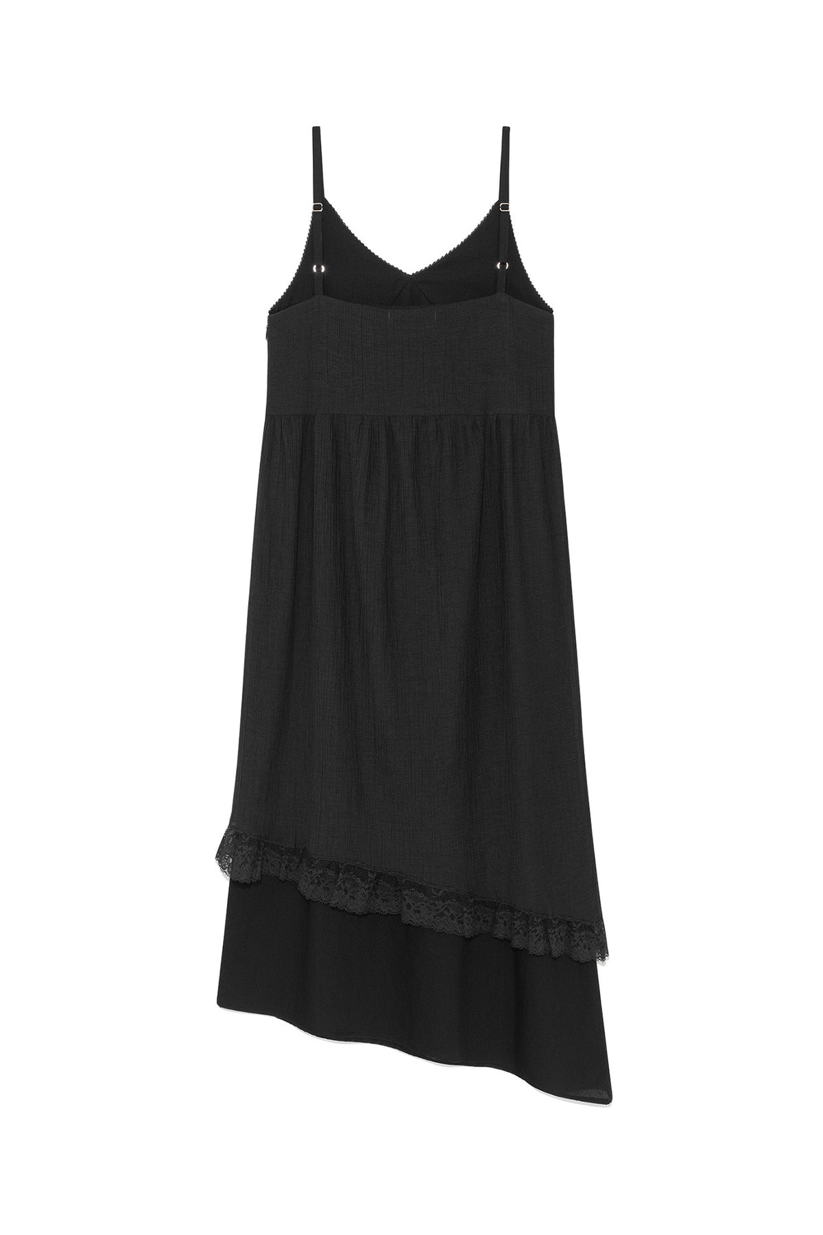 Deinet - [yoon Soap X Deinet] Lace Shirred Dress (Black) product image 2 | TRAB K-Fashion Australia