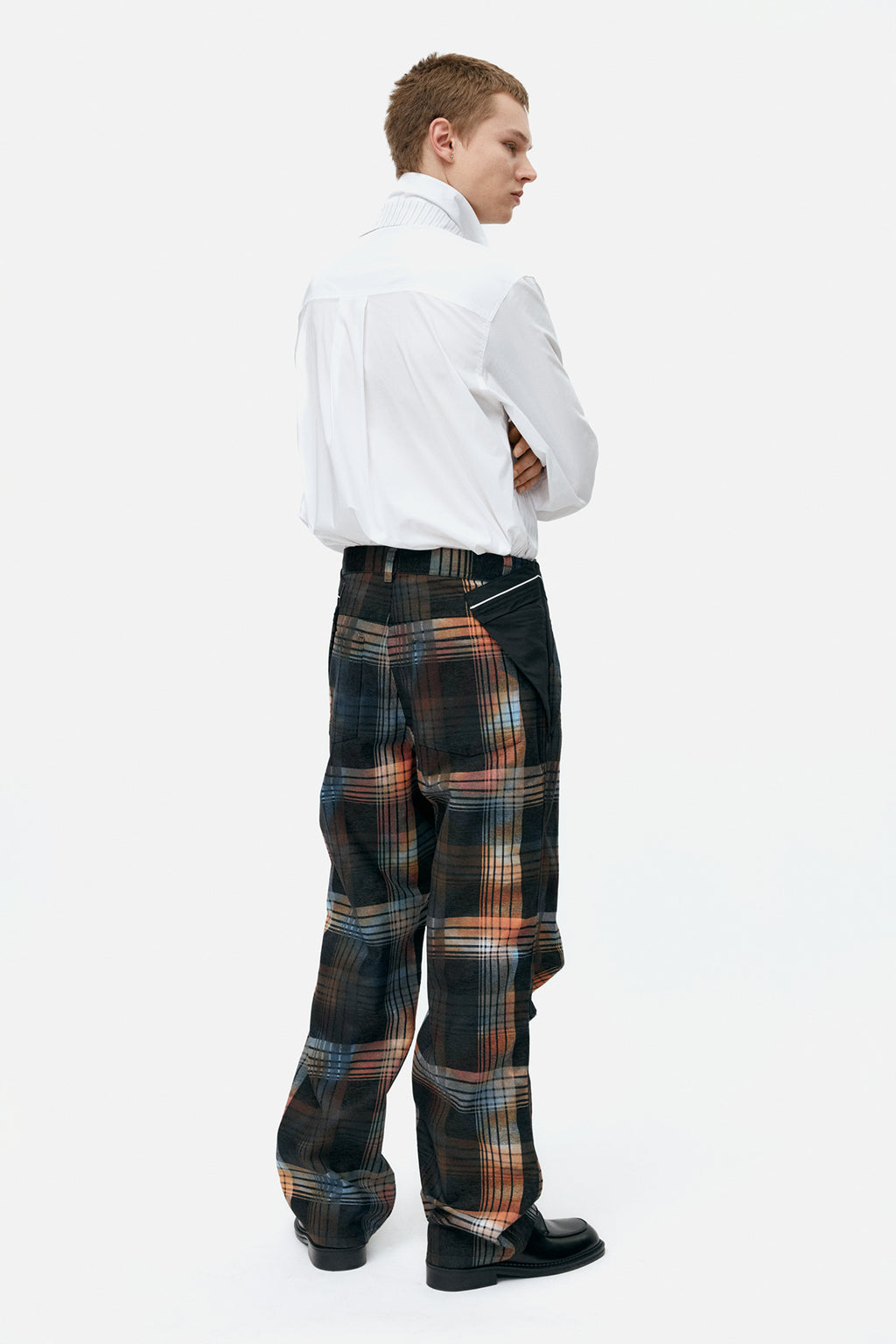 Andersson Bell - Burn-Out Check Cut-Out Wrap Pants (Multi) product image 8 | TRAB K-Fashion Australia