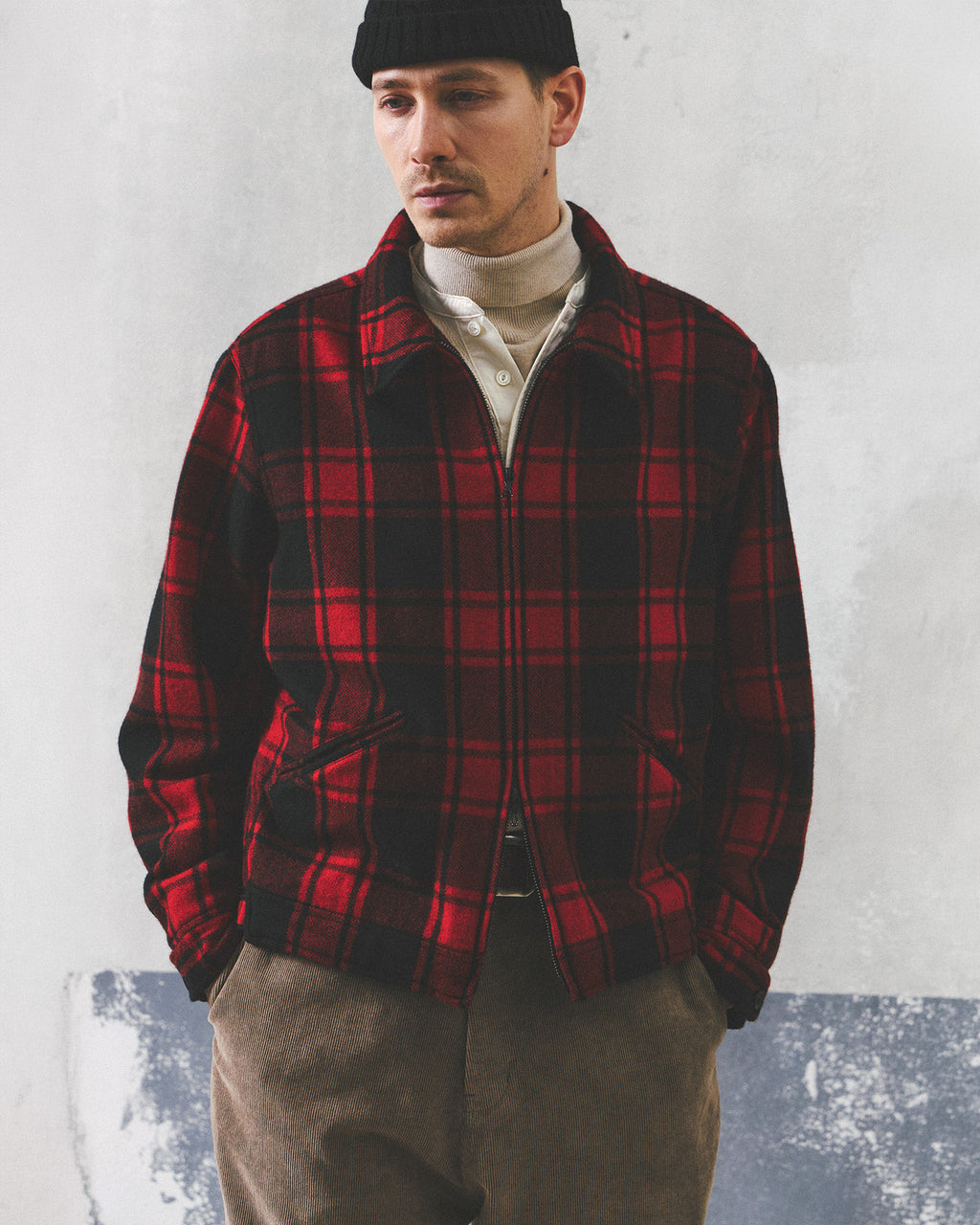 Eastlogue - Sporting Rugged Jacket (Black & Red Wool Check) product image 2 | TRAB K-Fashion Australia