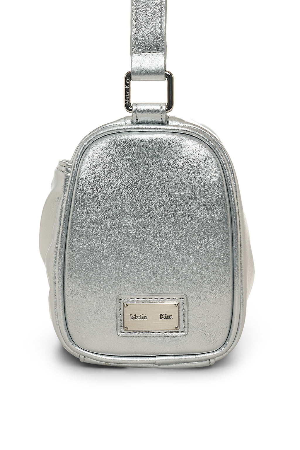 Matin Kim - Front Shirring Ribbon Mini Bag (Silver) product image 4 | TRAB K-Fashion Australia