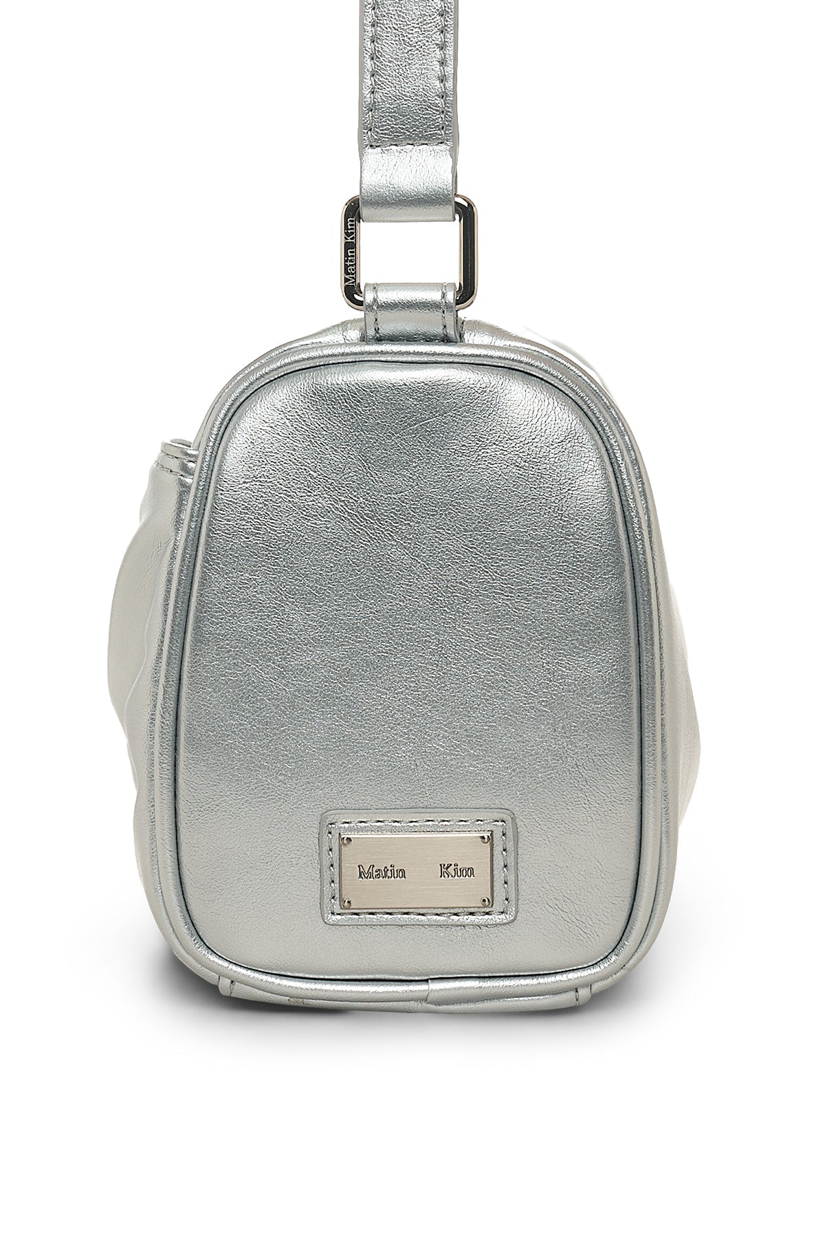 Matin Kim - Front Shirring Ribbon Mini Bag (Silver) product image 4 | TRAB K-Fashion Australia