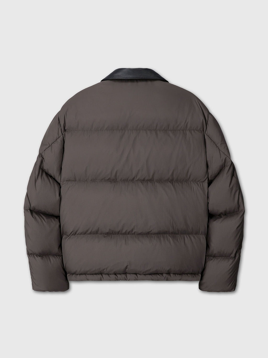 Tonywack - Leather Collar Down Puffer Blouson (Deep Brown) product image 10 | TRAB K-Fashion Australia