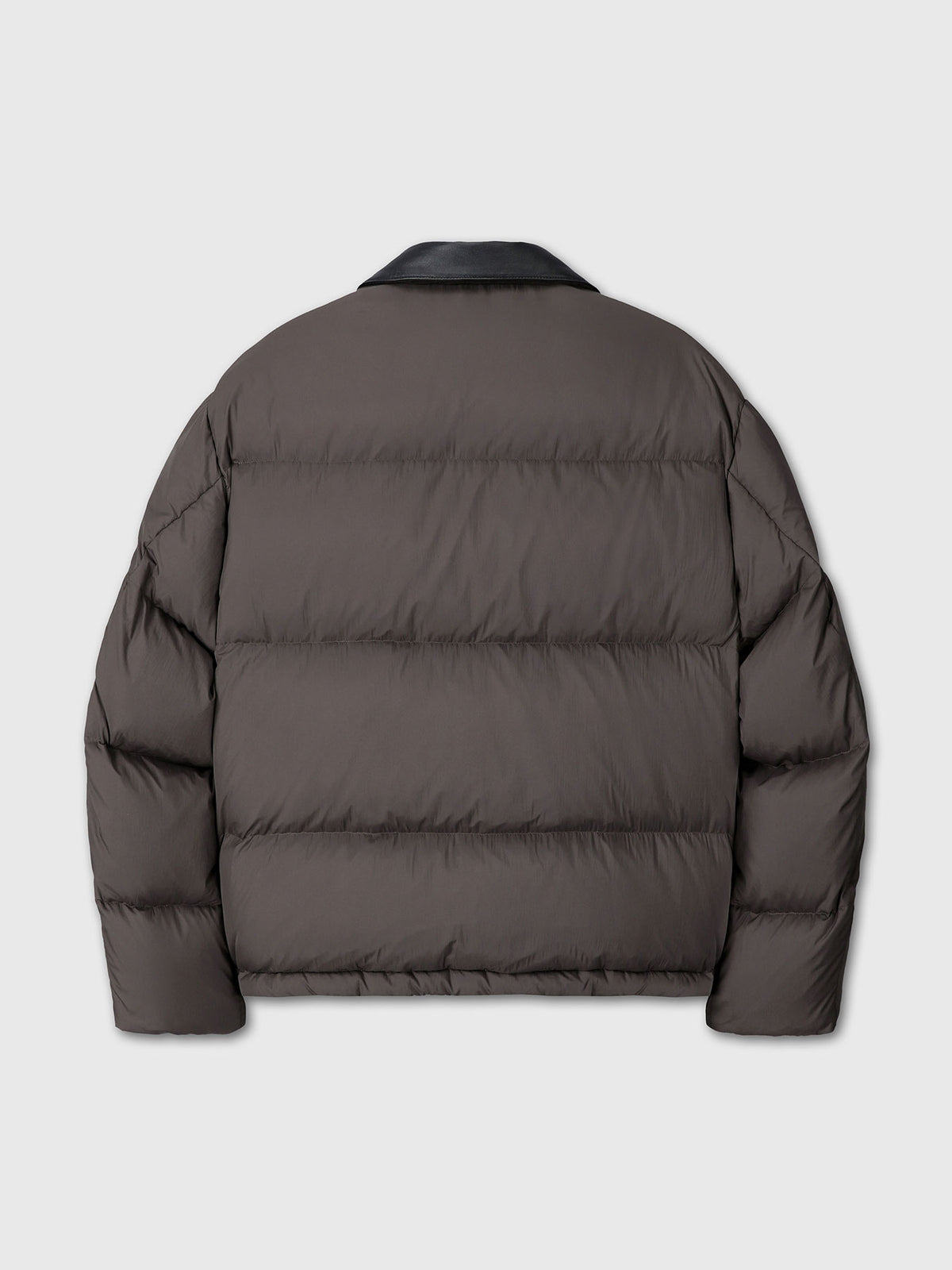 Tonywack - Leather Collar Down Puffer Blouson (Deep Brown) product image 10 | TRAB K-Fashion Australia