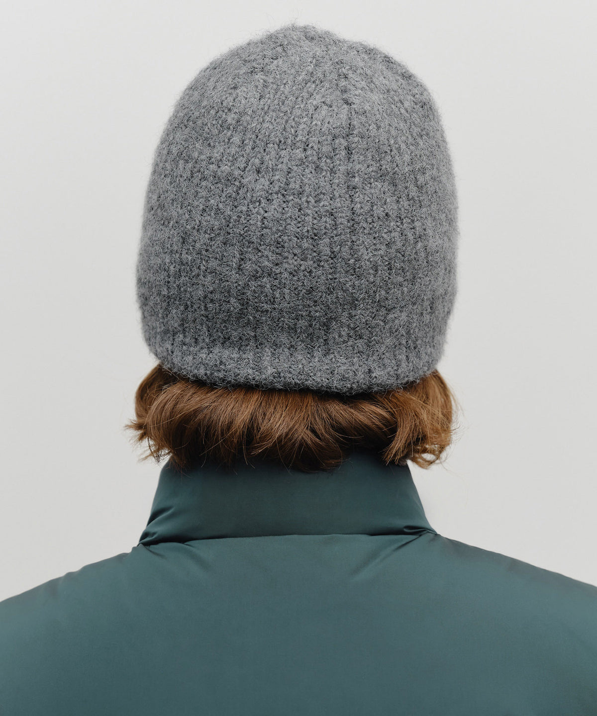 Marithe & Francois Girbaud - Classic Logo Hairy Beanie (Charcoal) product image 6 | TRAB K-Fashion Australia