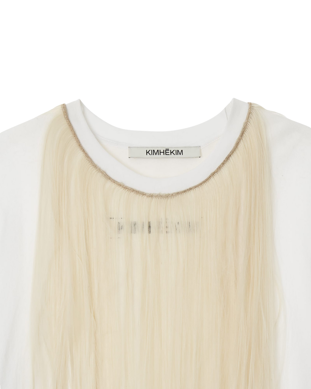 Kimhe Kim - Hair Embellished T-Shirt (White) product image 5 | TRAB K-Fashion Australia