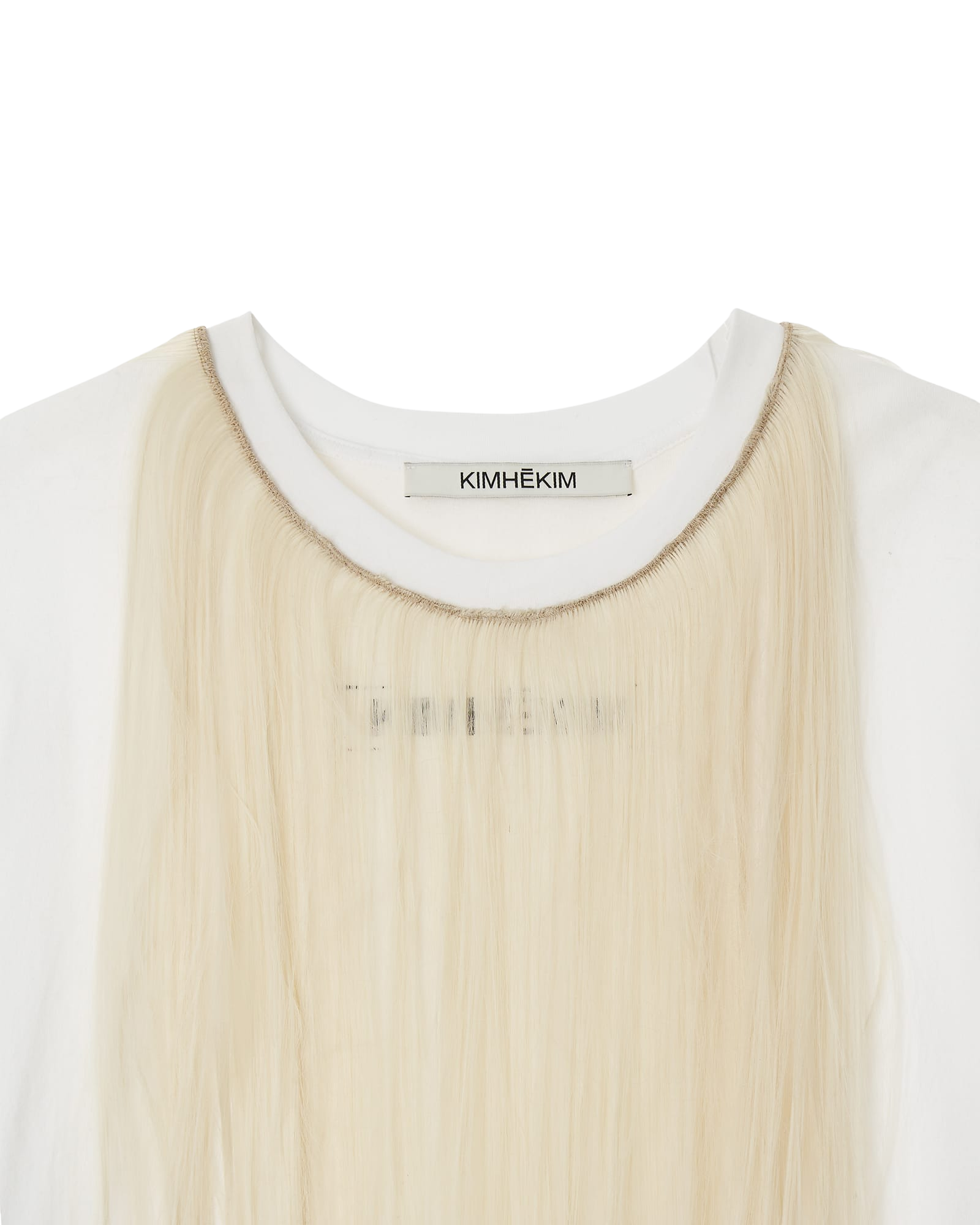 Kimhe Kim - Hair Embellished T-Shirt (White) product image 5 | TRAB K-Fashion Australia