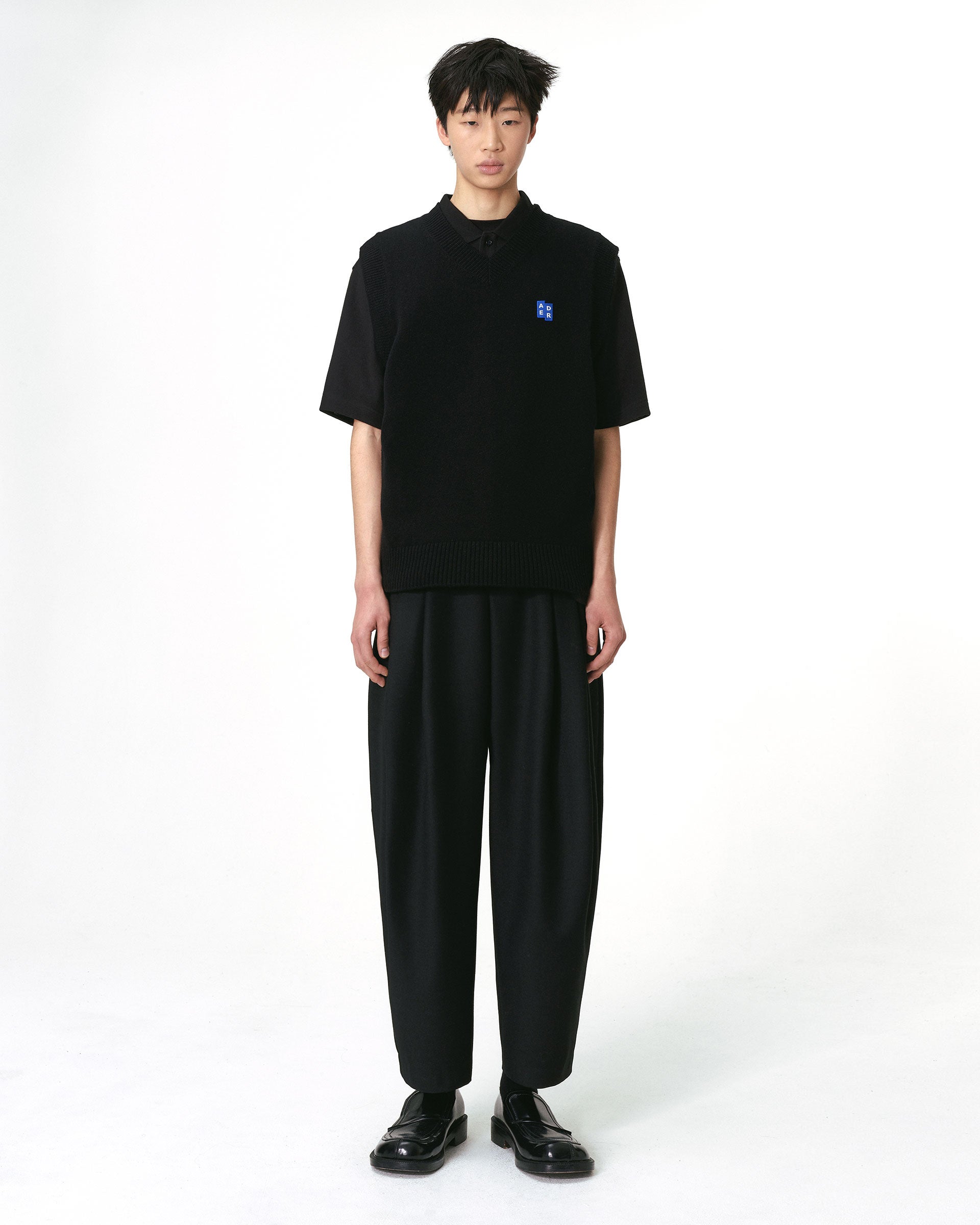 Ader Error - Sig; BL Tag knit vest 01 (Noir) product image 3 | TRAB K-Fashion Australia