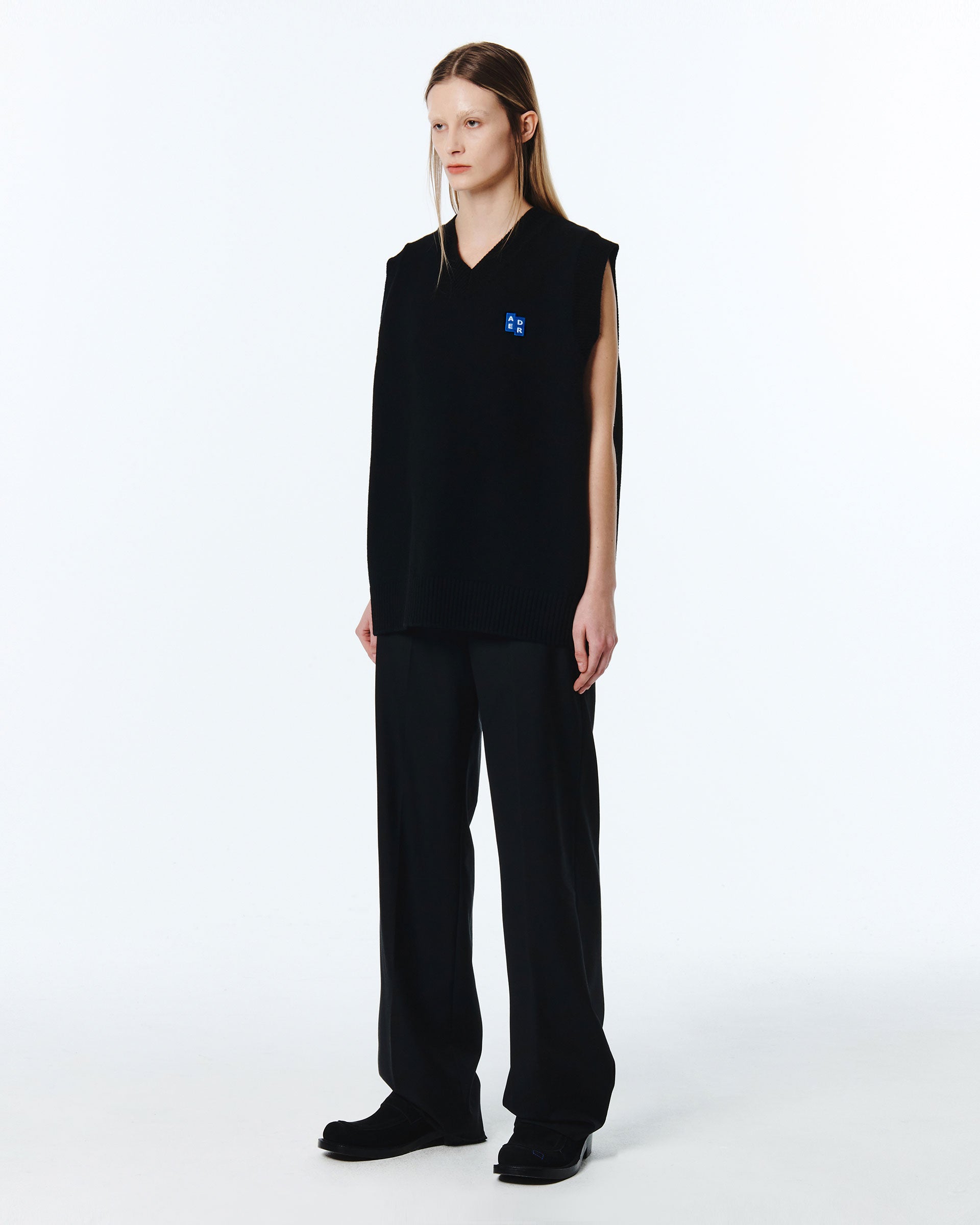 Ader Error - Sig; BL Tag knit vest 01 (Noir) product image 5 | TRAB K-Fashion Australia