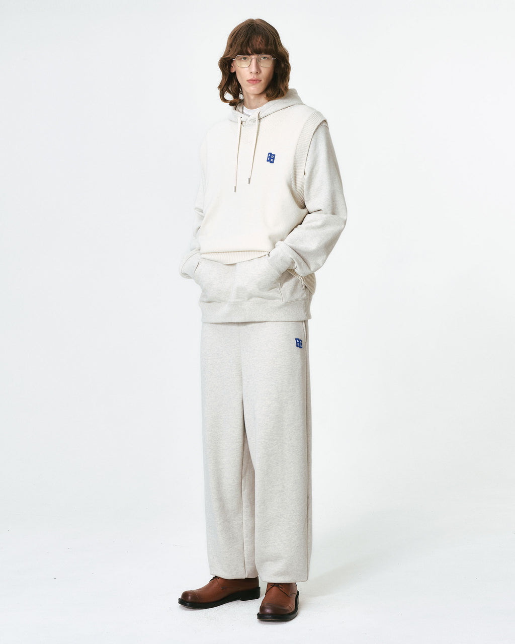 Ader Error - Sig; BL Tag knit vest 01 (Oatmeal) product image 14 | TRAB K-Fashion Australia