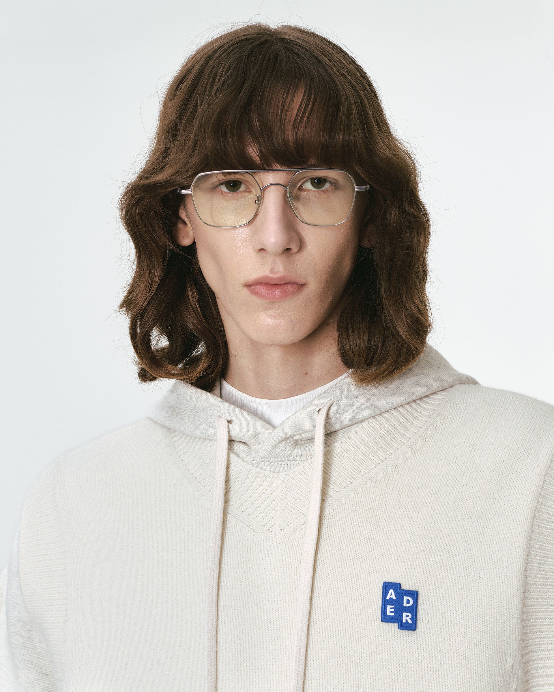 Ader Error - Sig; BL Tag knit vest 01 (Oatmeal) product image 2 | TRAB K-Fashion Australia