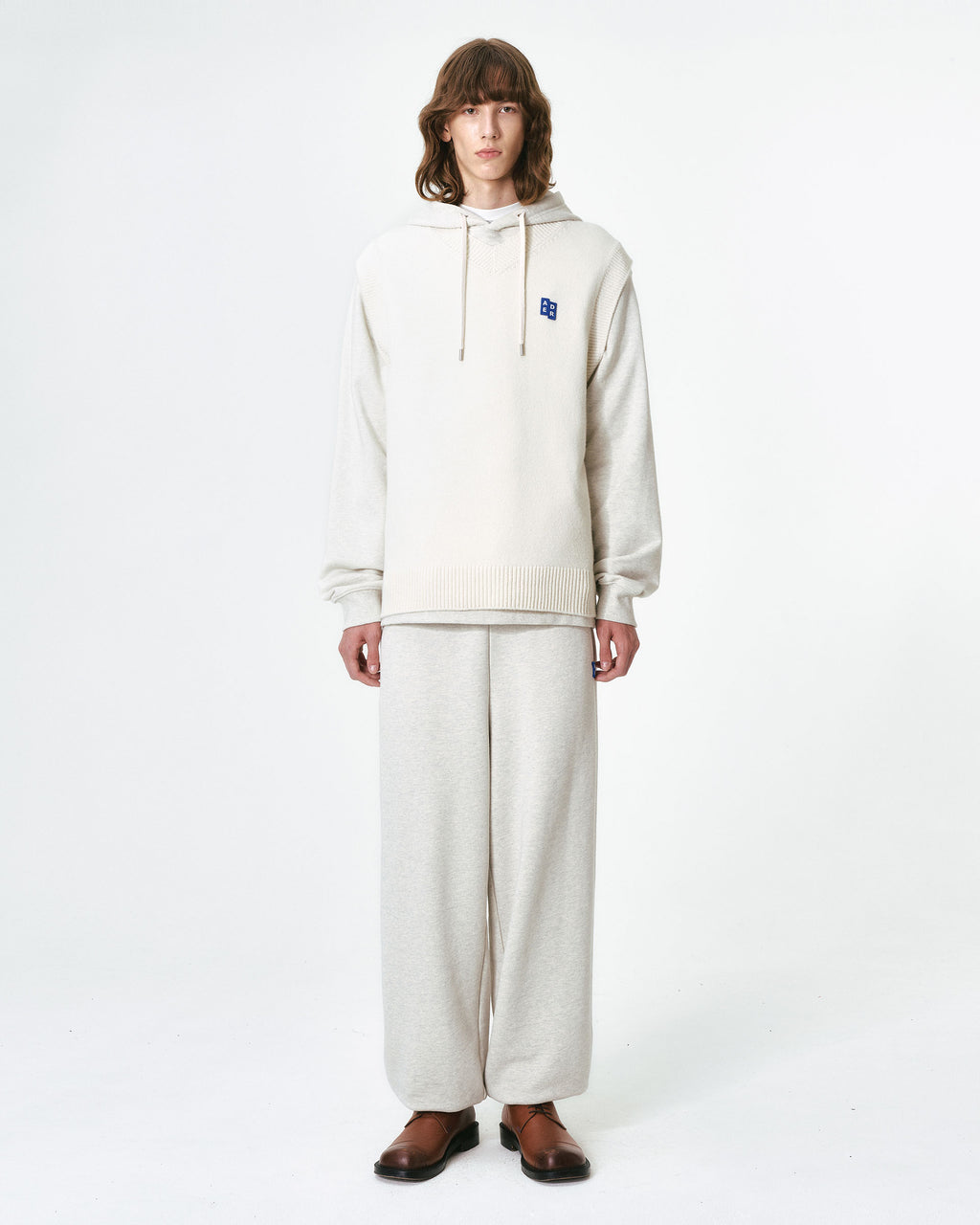Ader Error - Sig; BL Tag knit vest 01 (Oatmeal) product image 16 | TRAB K-Fashion Australia