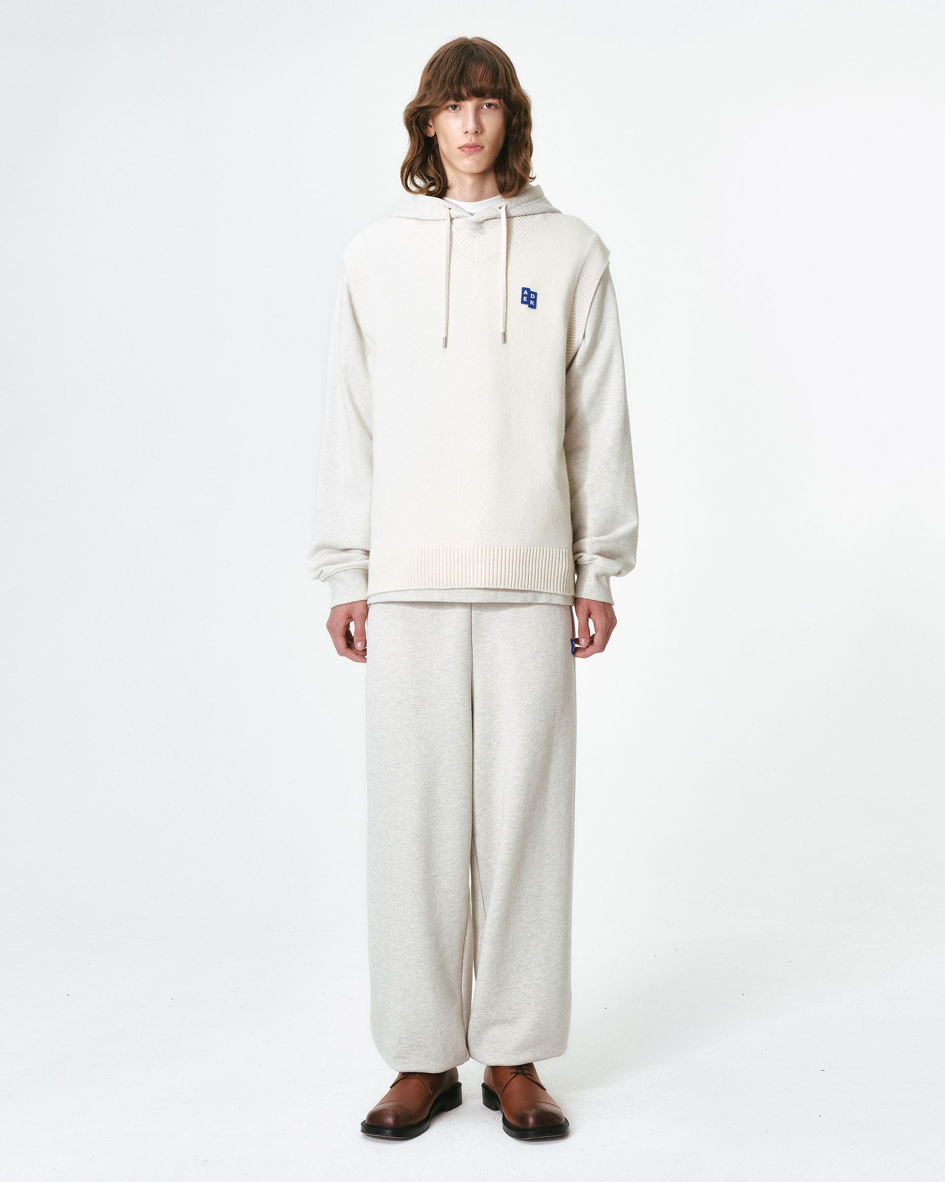 Ader Error - Sig; BL Tag knit vest 01 (Oatmeal) product image 3 | TRAB K-Fashion Australia