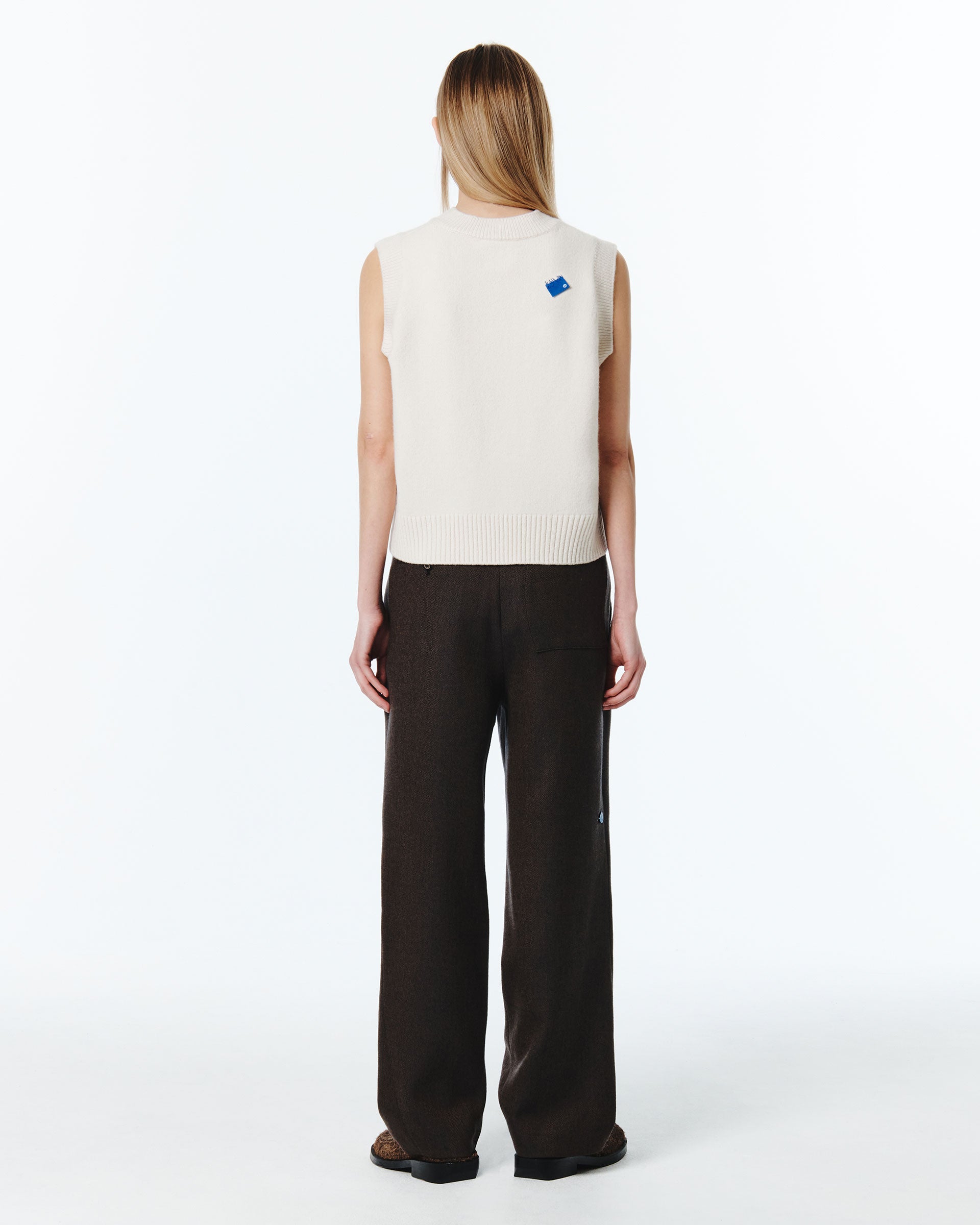 Ader Error - Sig; BL Tag knit vest 01 (Oatmeal) product image 11 | TRAB K-Fashion Australia