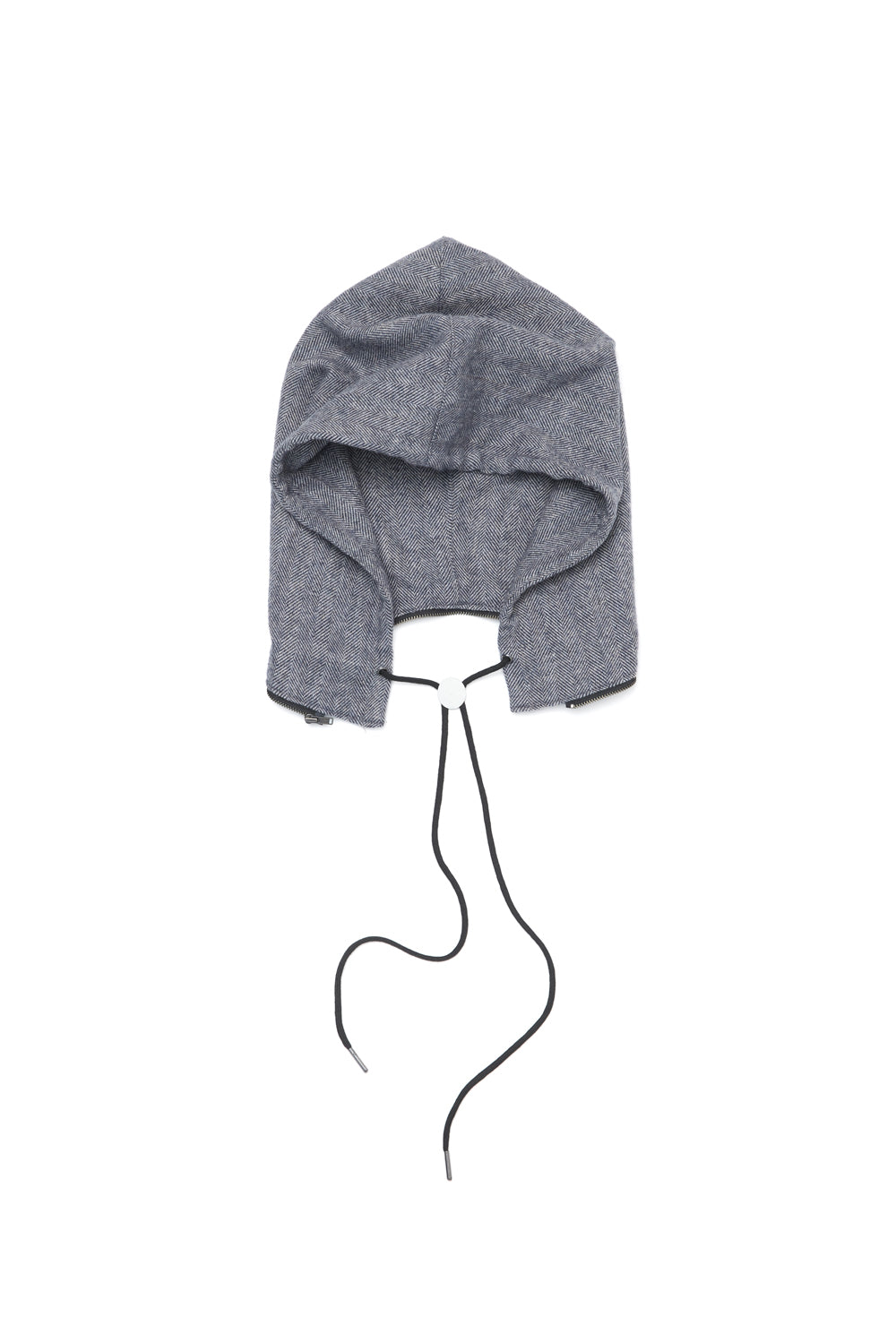 Hatchingroom - Hoodie Muffler Hairy Herringbone Blue (Grey) product image 3 | TRAB K-Fashion Australia