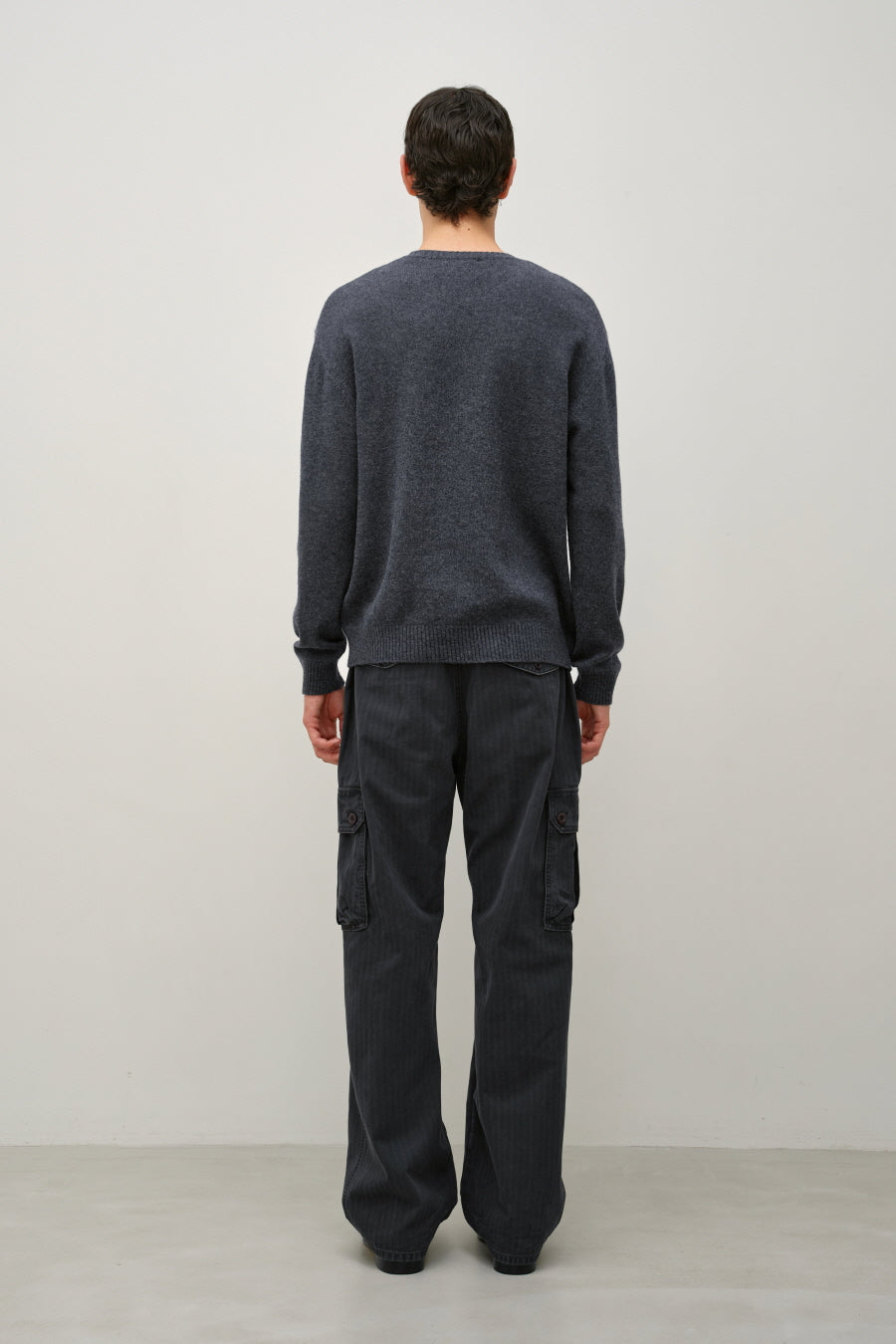 Insilence - Gusset Wool Crew Neck Pullover (Grey) product image 4 | TRAB K-Fashion Australia