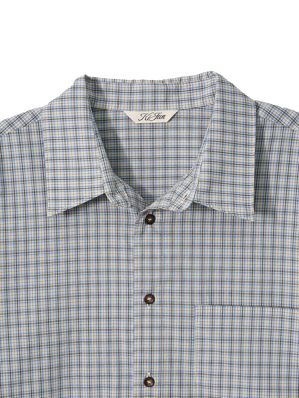 Kijun - Soft Check Shirt (Sky Blue) product image 11 | TRAB K-Fashion Australia