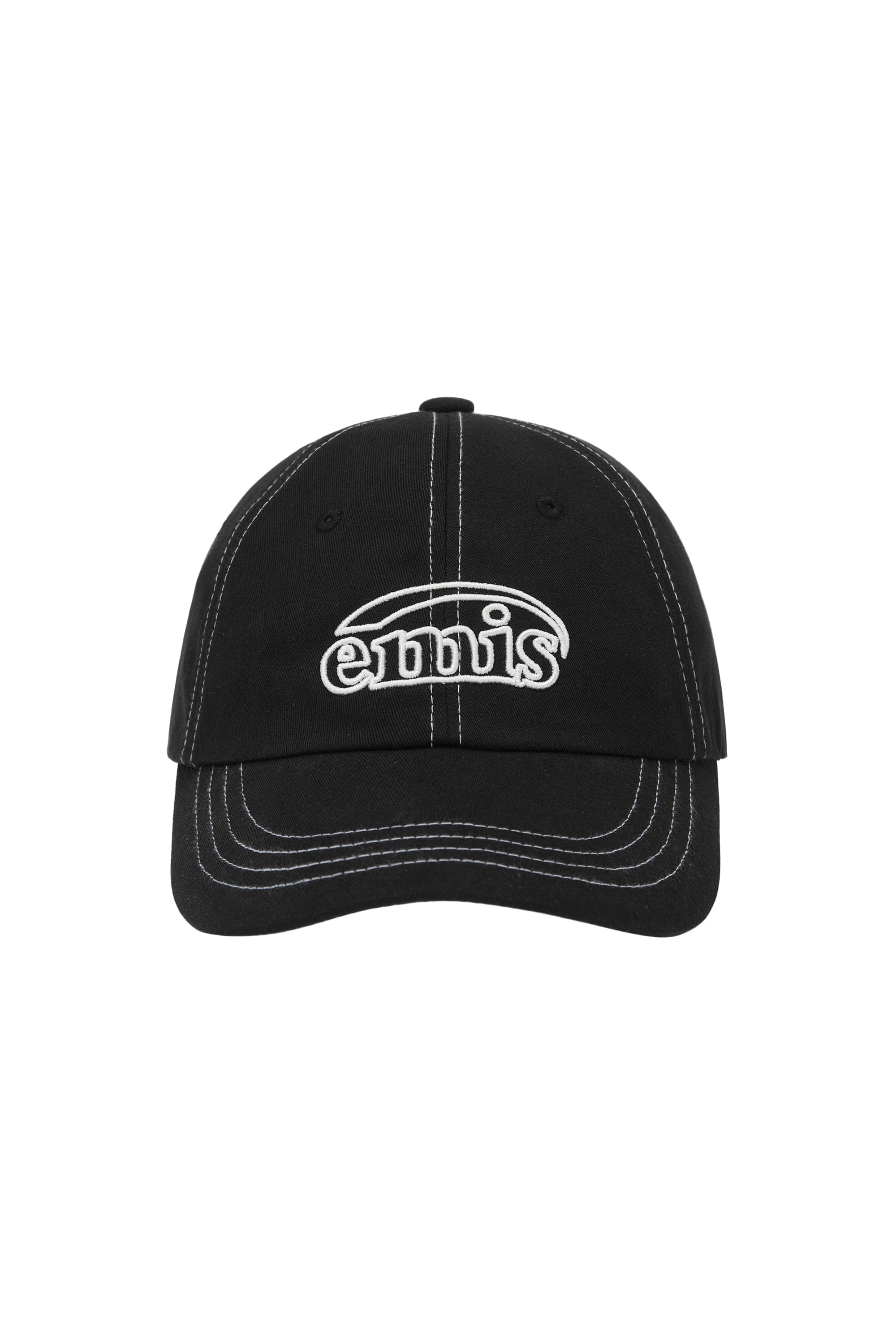Emis - White Stitch Ball Cap (Black) product image 1 | TRAB K-Fashion Australia