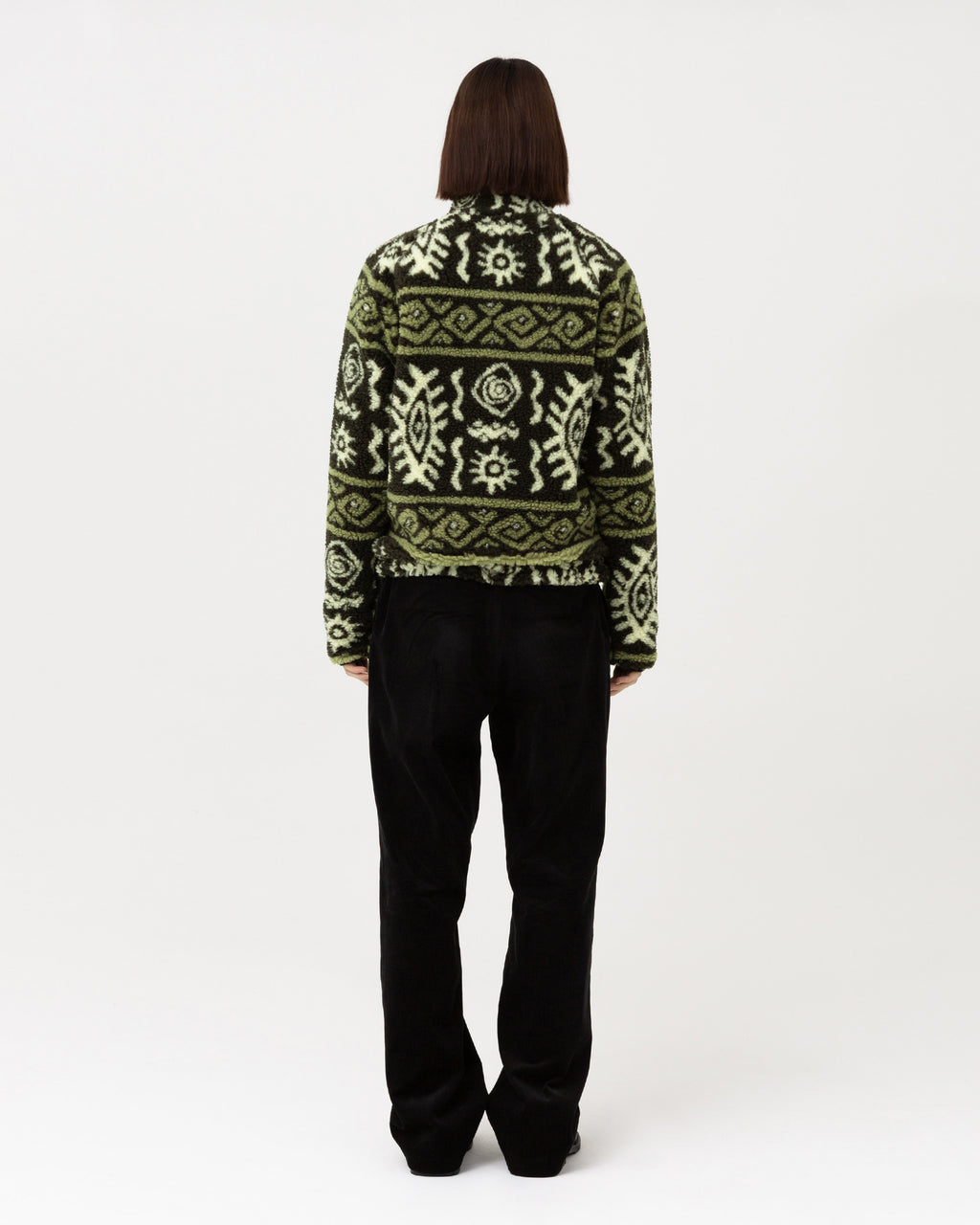 Brownyard - Native Fleece Jacket (Olive) product image 2 | TRAB K-Fashion Australia