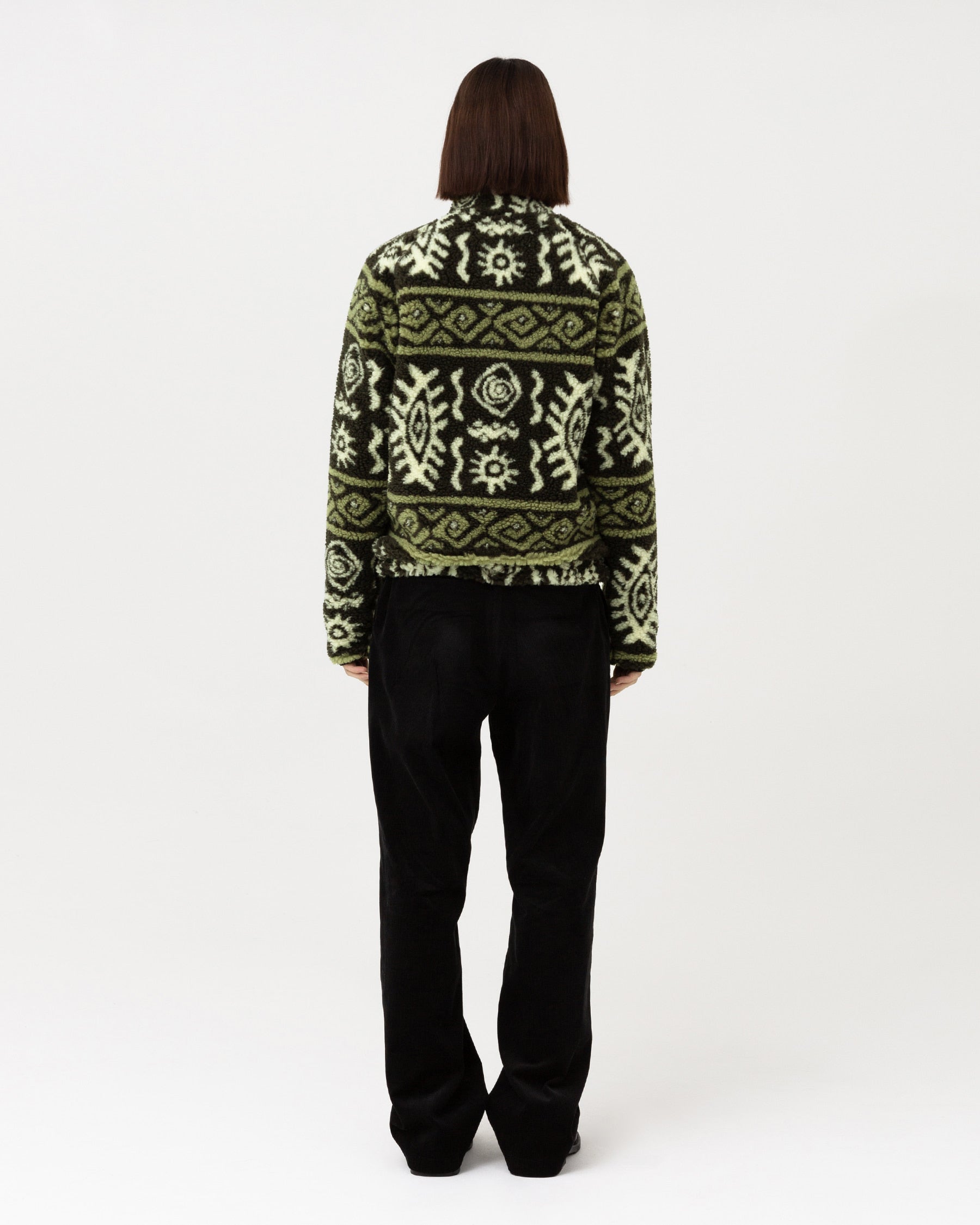 Brownyard - Native Fleece Jacket (Olive) product image 2 | TRAB K-Fashion Australia