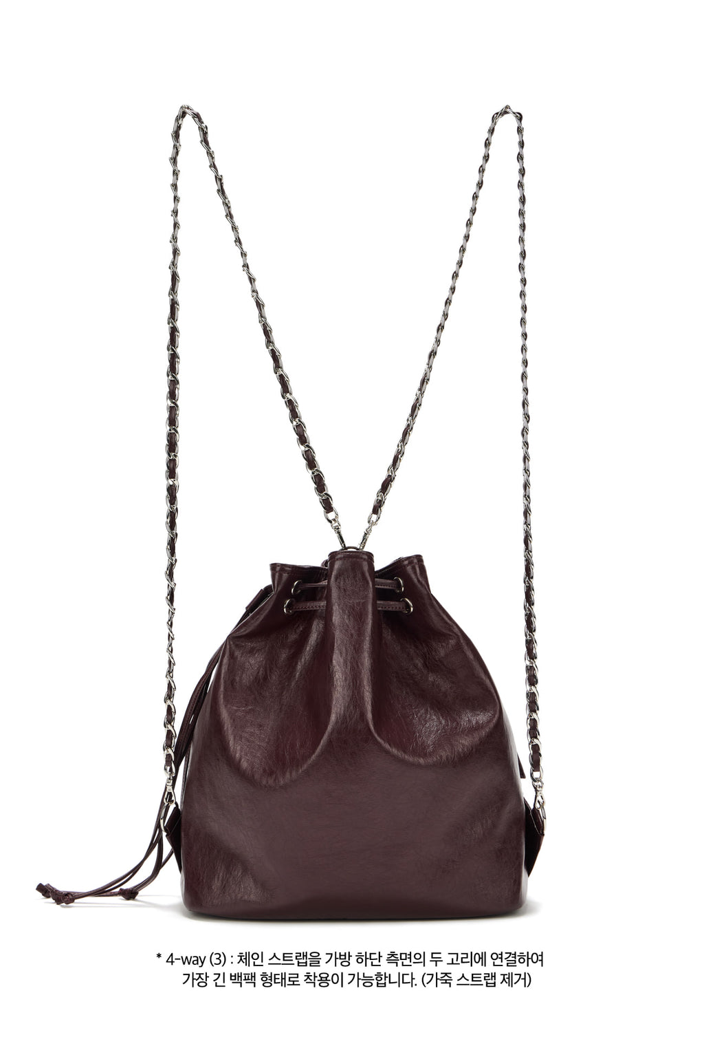 Deinet - Deinet 5-Way Stud Pocket Multi Bag (Burgundy) product image 9 | TRAB K-Fashion Australia