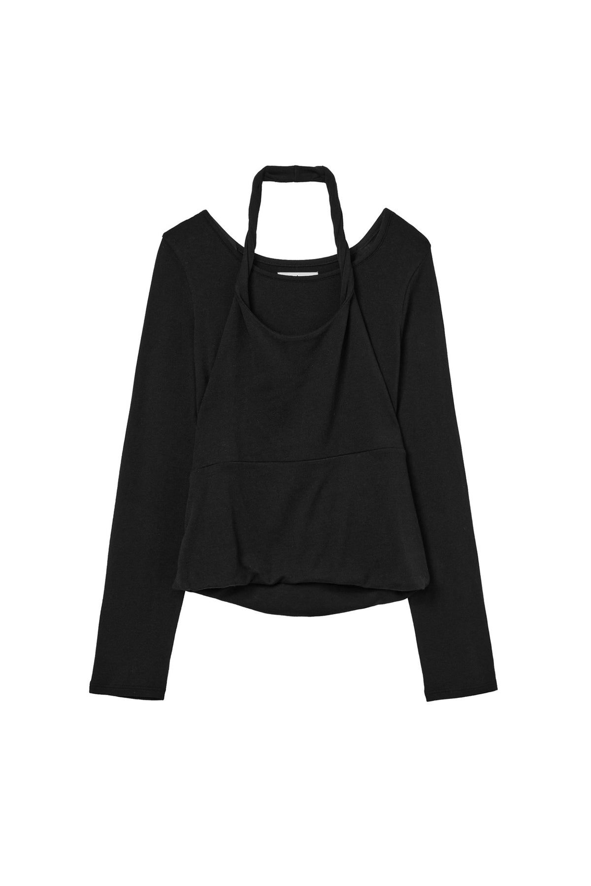 Deinet - Layered Halter Neck Long Sleeve (Black) product image 10 | TRAB K-Fashion Australia