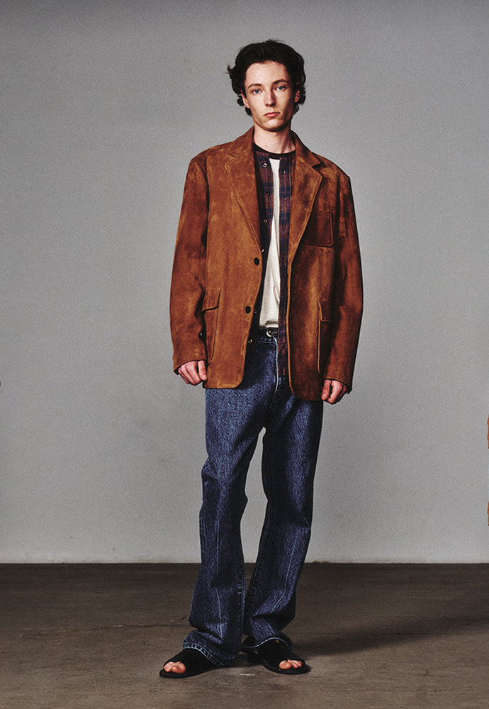 Art if acts - Goat Suede Blazer (Cognac) product image 4 | TRAB K-Fashion Australia